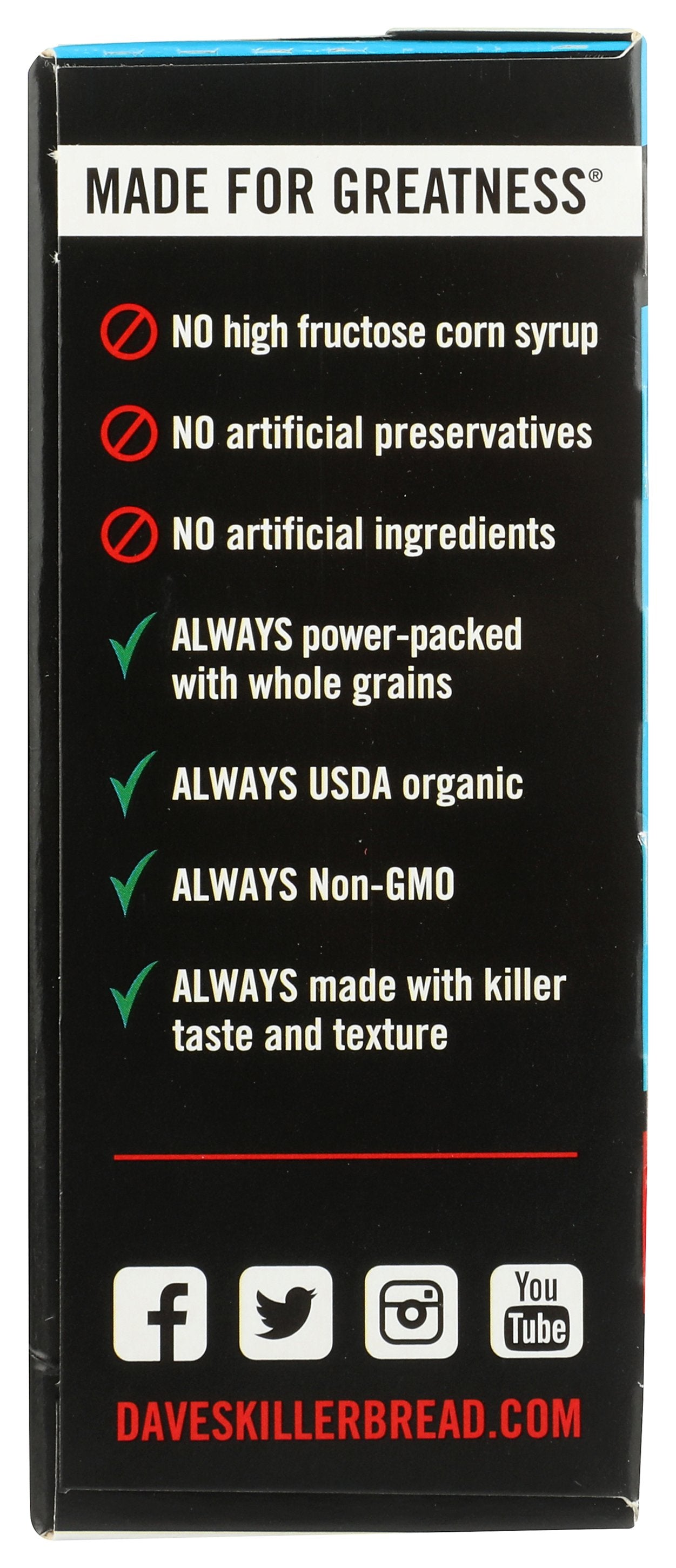 DAVES KILLER BREAD BAR ORG 4MP TRAIL MIX CRUM - Case of 6