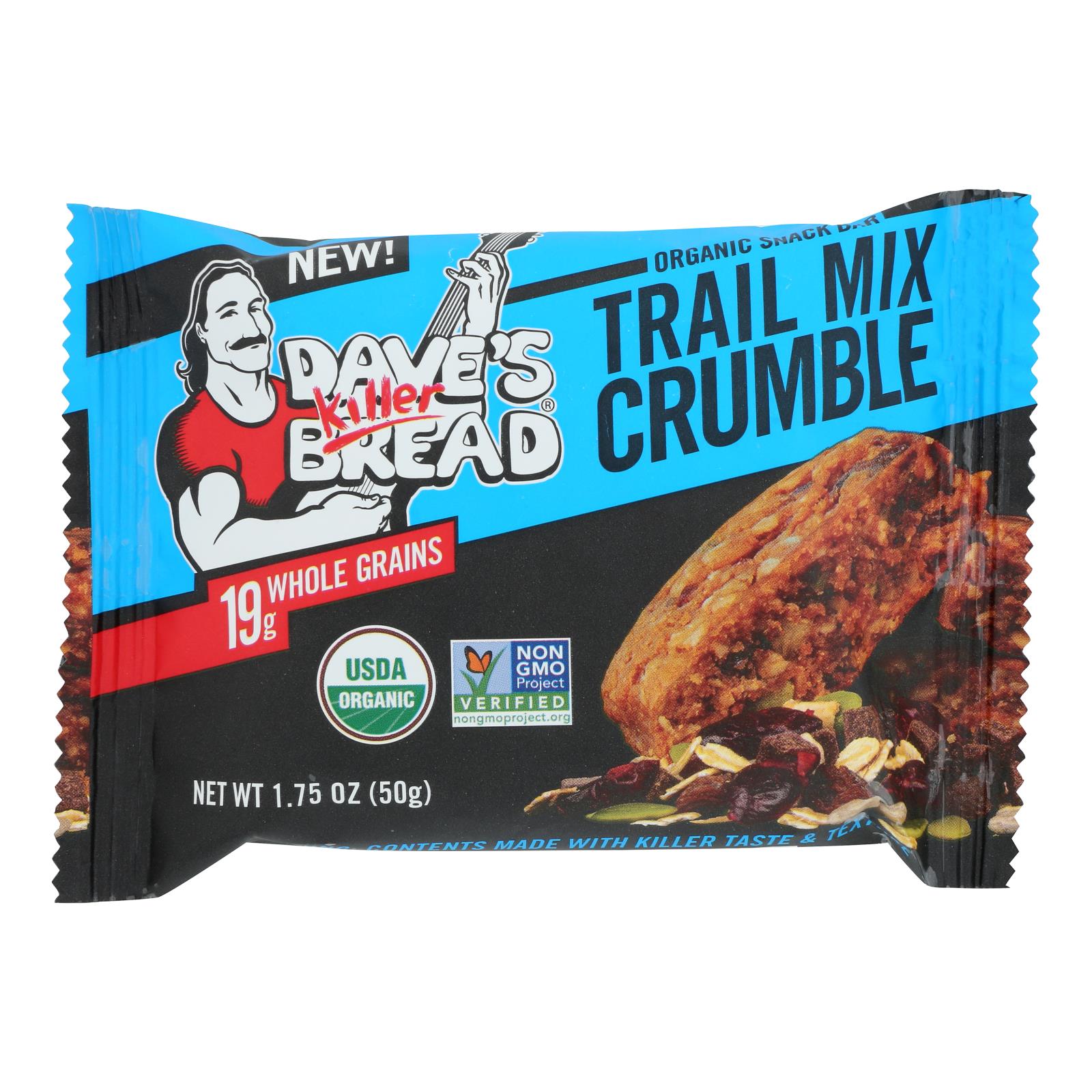 Dave's Killer Bread - Bar Organic Trail Mix Crumble - Case of 12 - 1.75 ounces