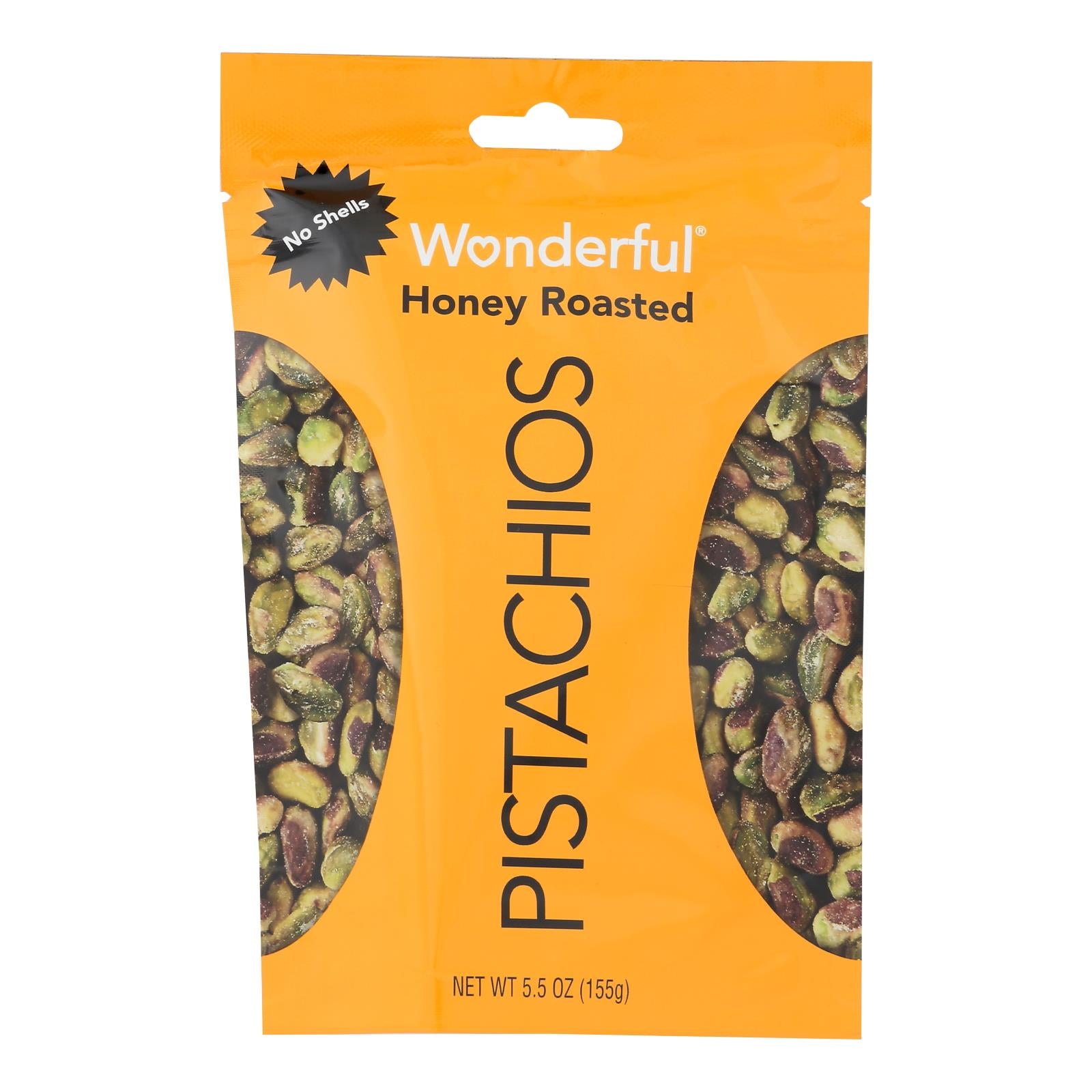 Wonderful Pistachios - Pistachios Hny Roasted No Sh - Case Of 10 - 5.5 Oz