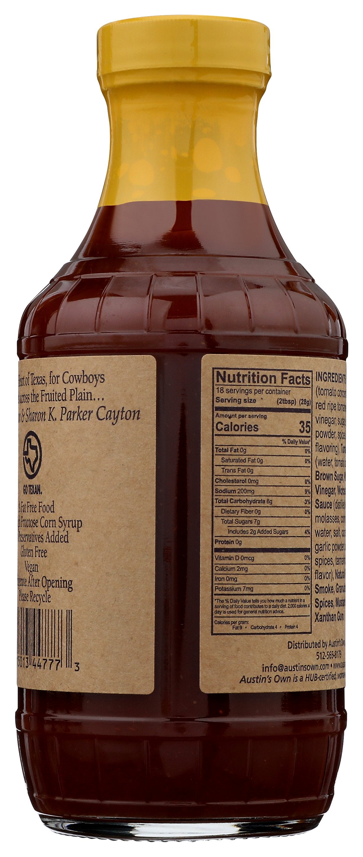 AUSTINS OWN SAUCE BBQ ORGNL - Case of 6