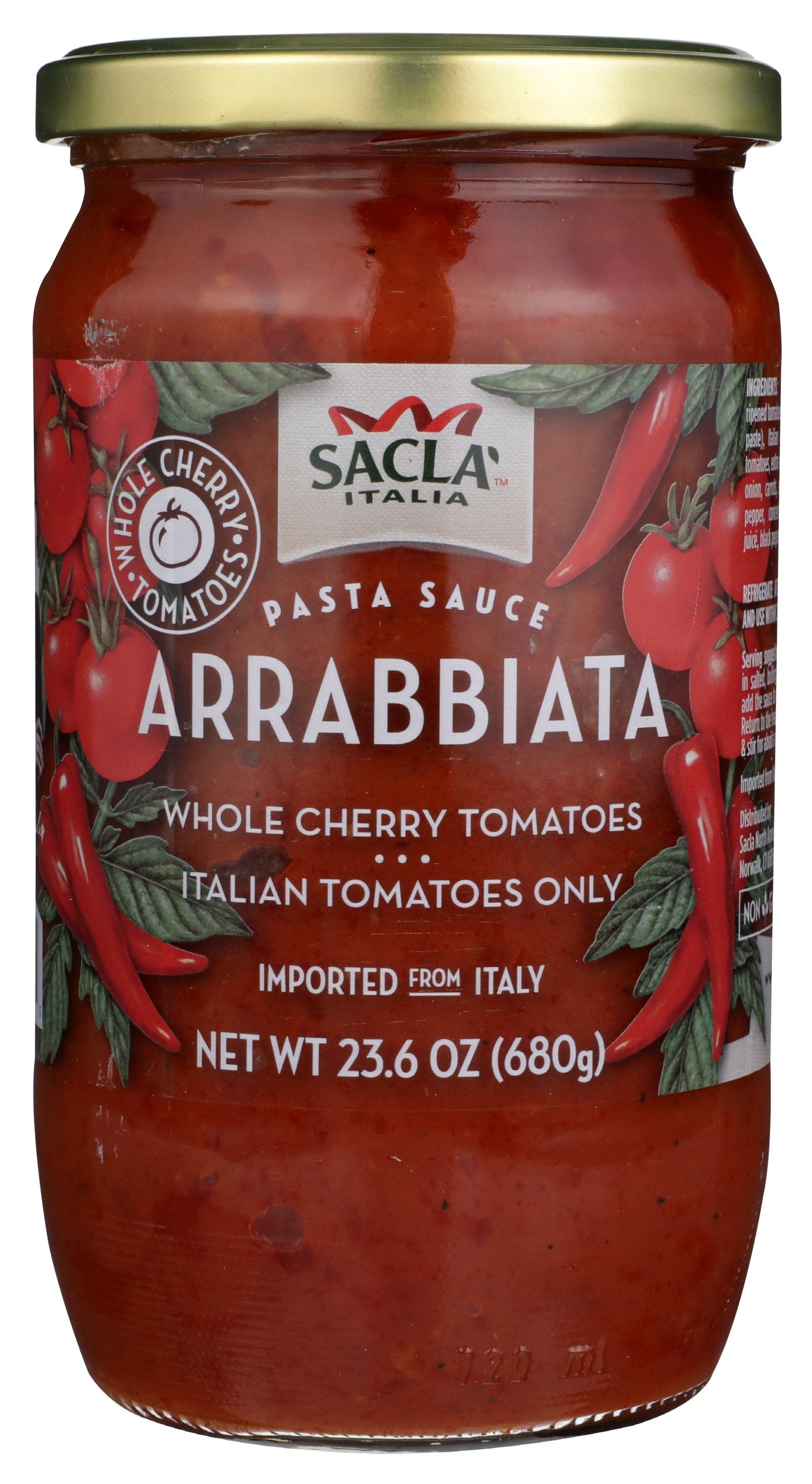 SACLA TOMATOS CHERRY ARRABBIATA - Case of 6