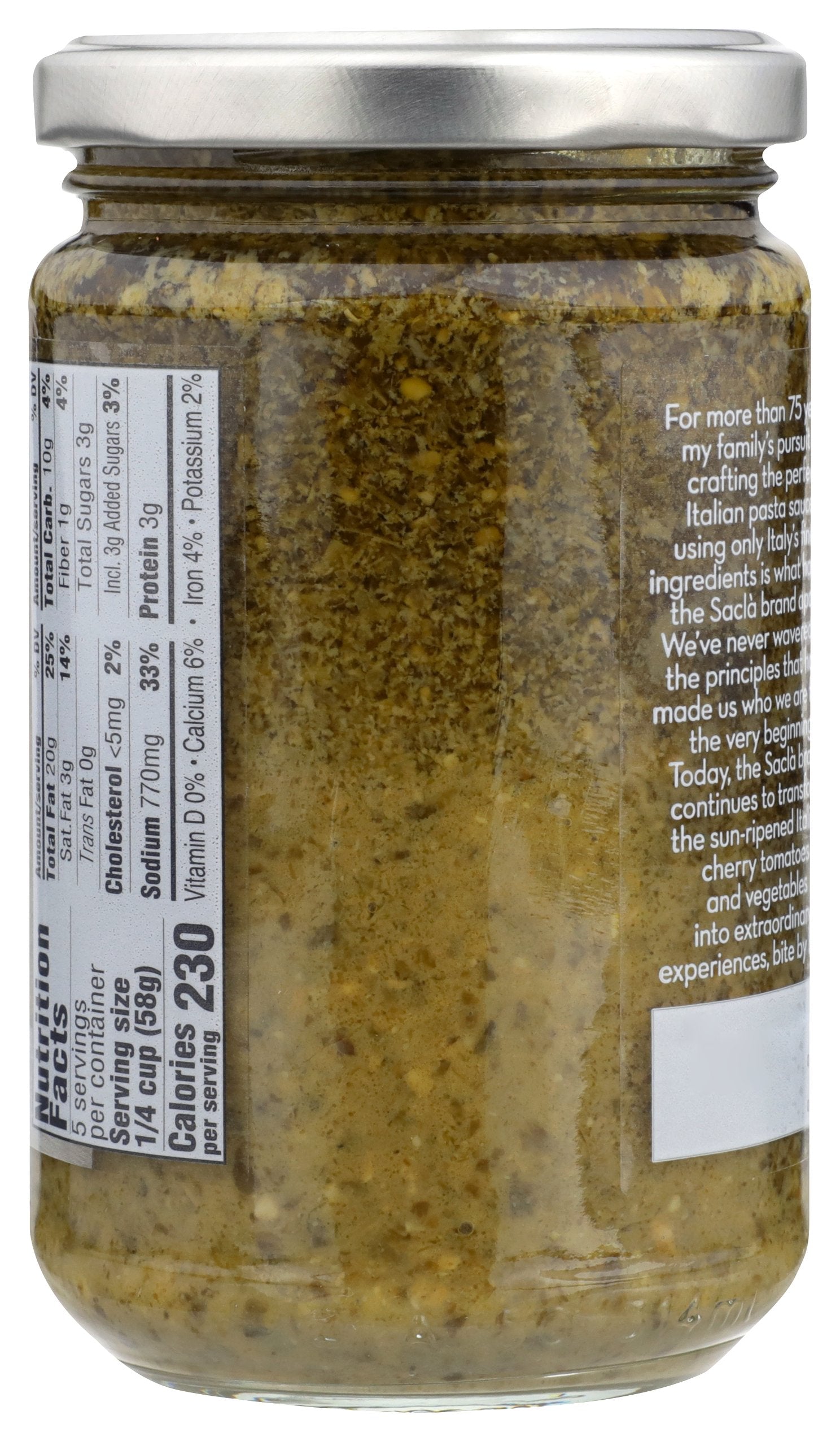 SACLA SAUCE PESTO ORIGINAL - Case of 6