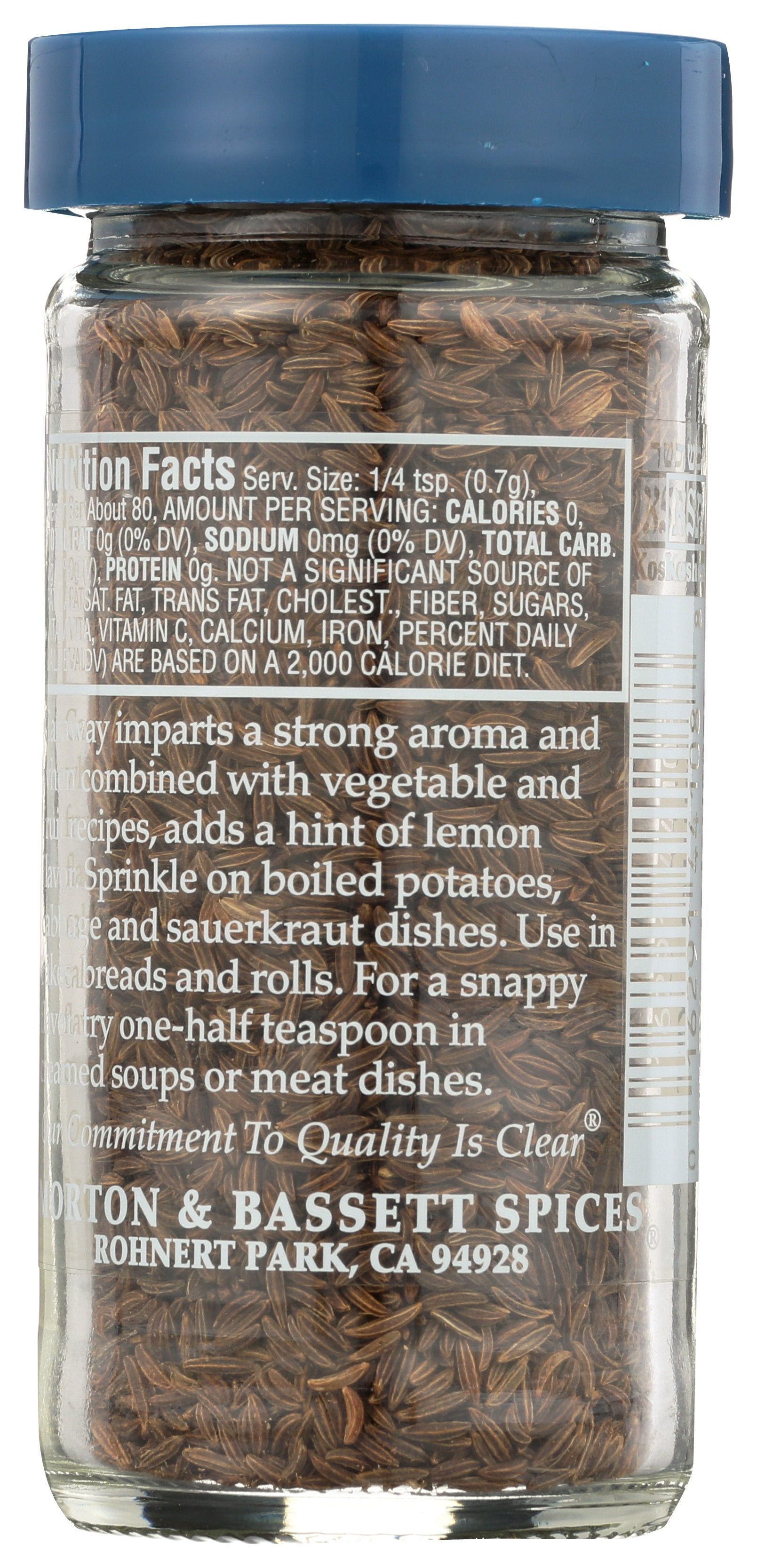 MORTON & BASSETT CARAWAY SEED - Case of 3