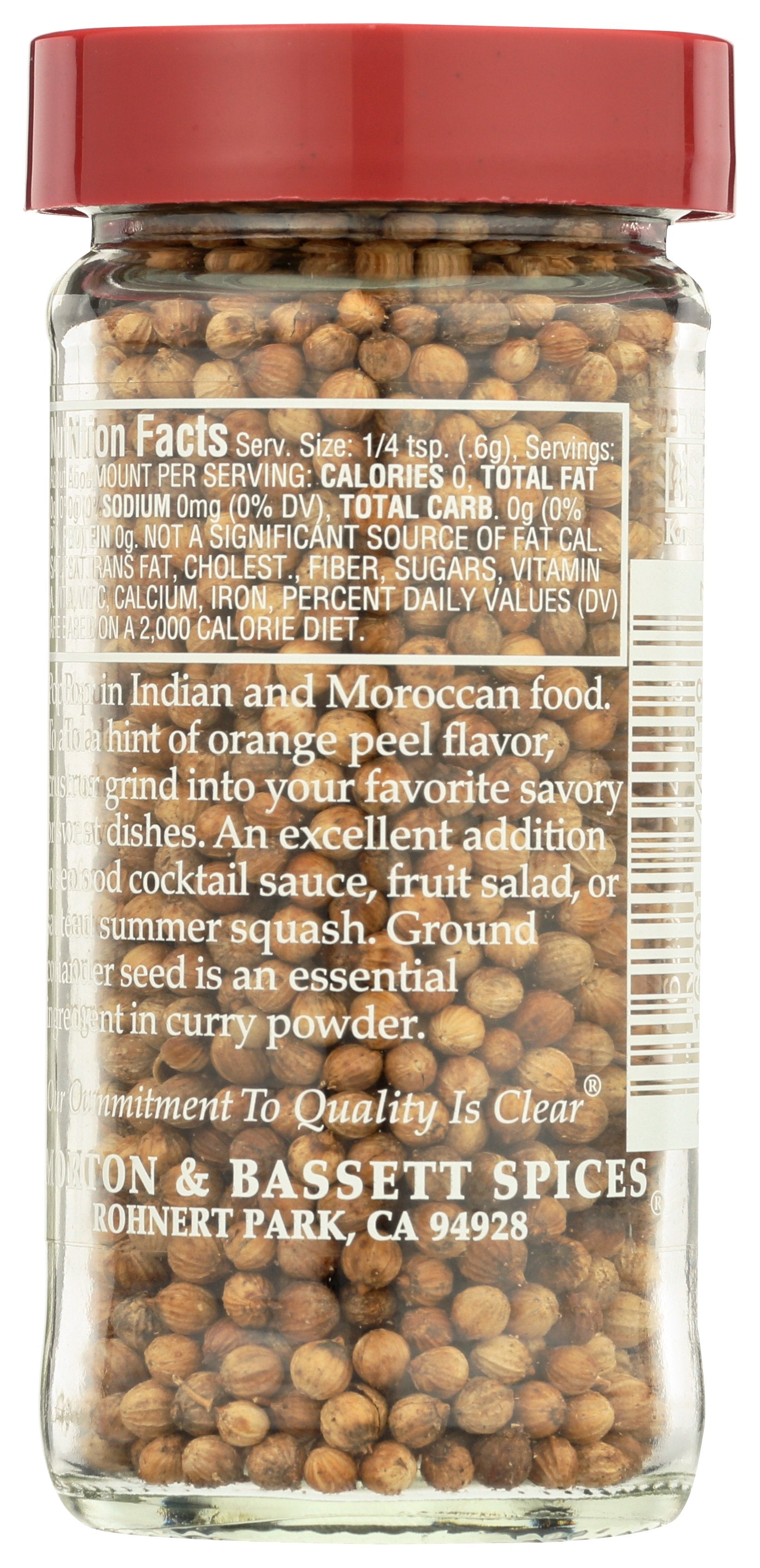 MORTON & BASSETT CORIANDER SEED - Case of 3
