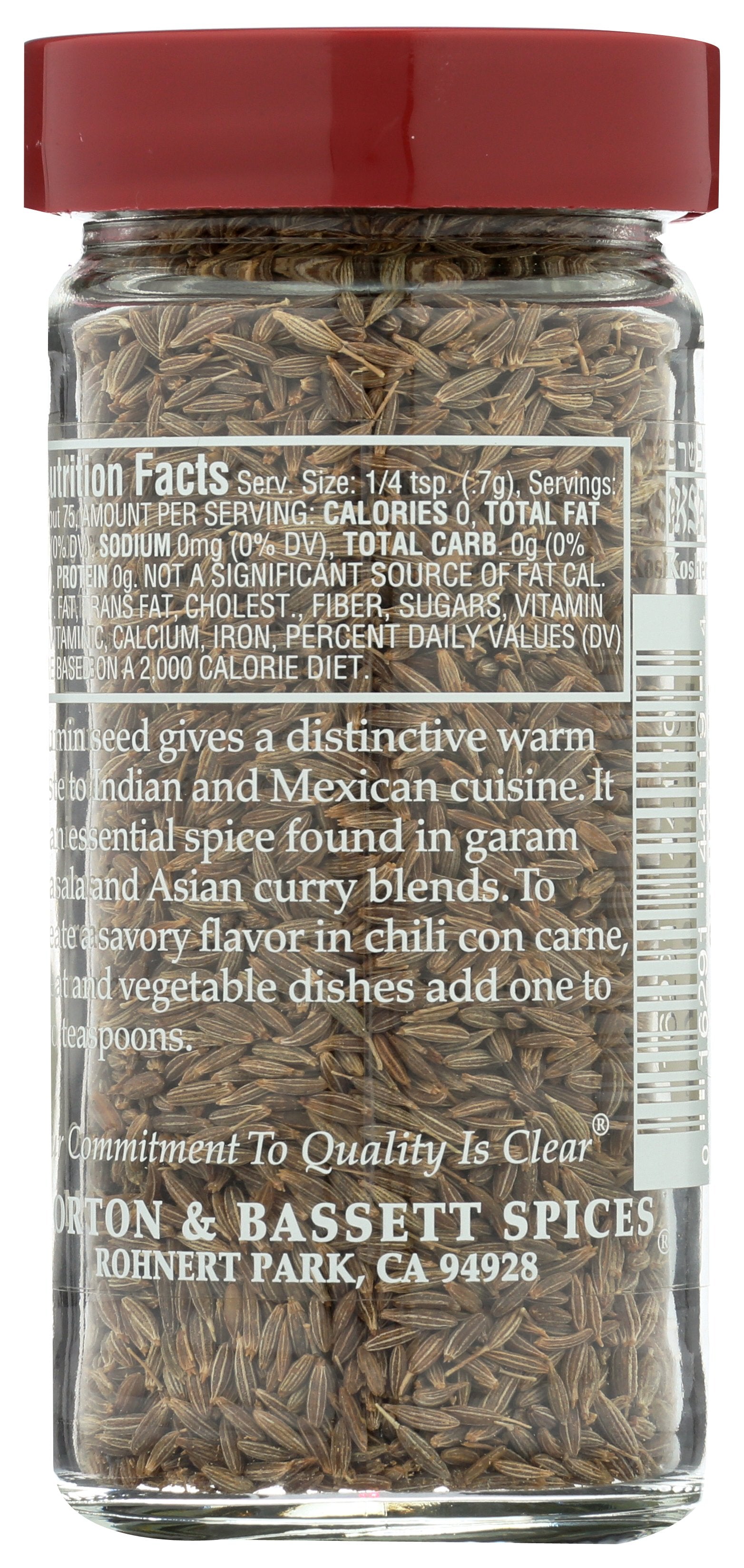 MORTON & BASSETT CUMIN SEED - Case of 3
