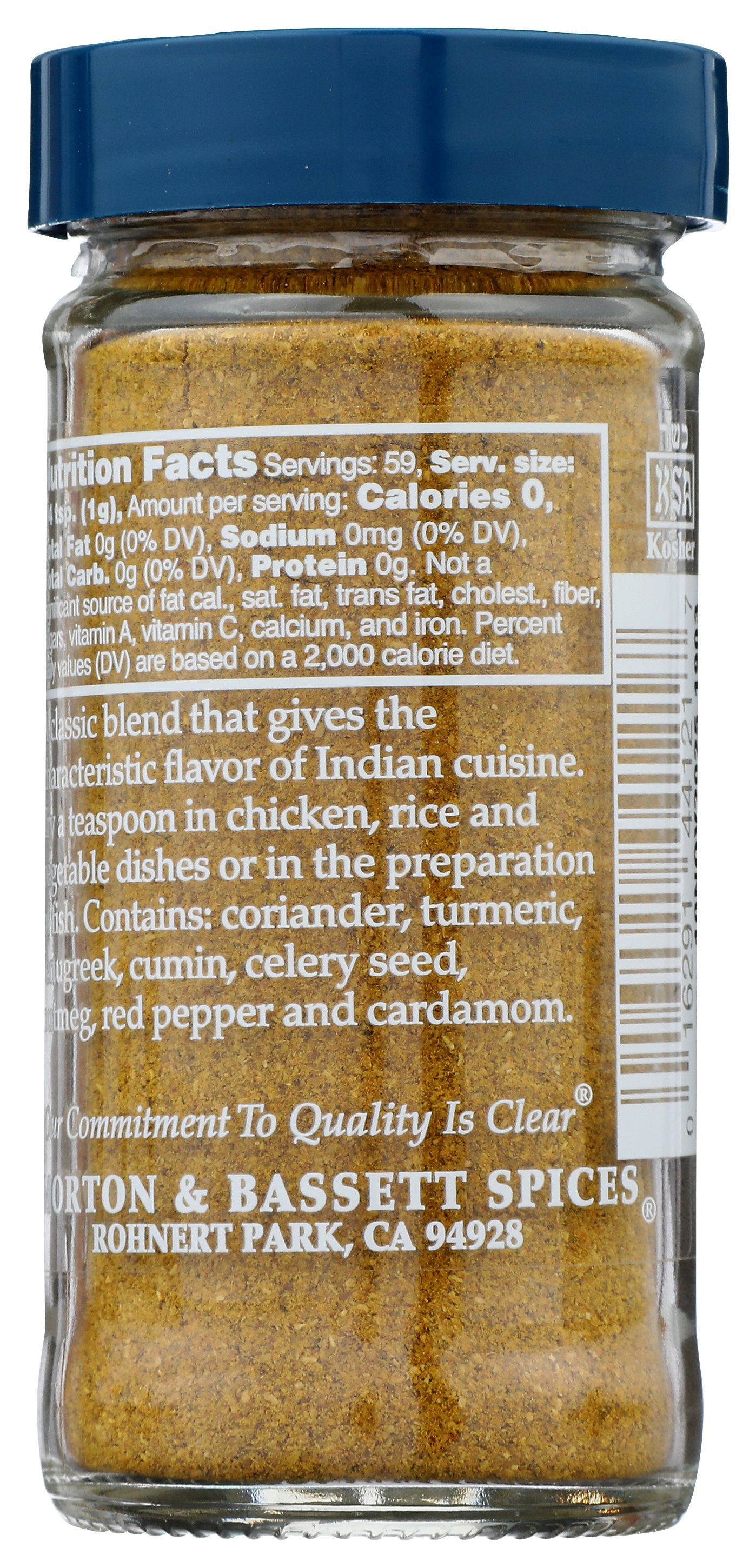 MORTON & BASSETT CURRY - Case of 3