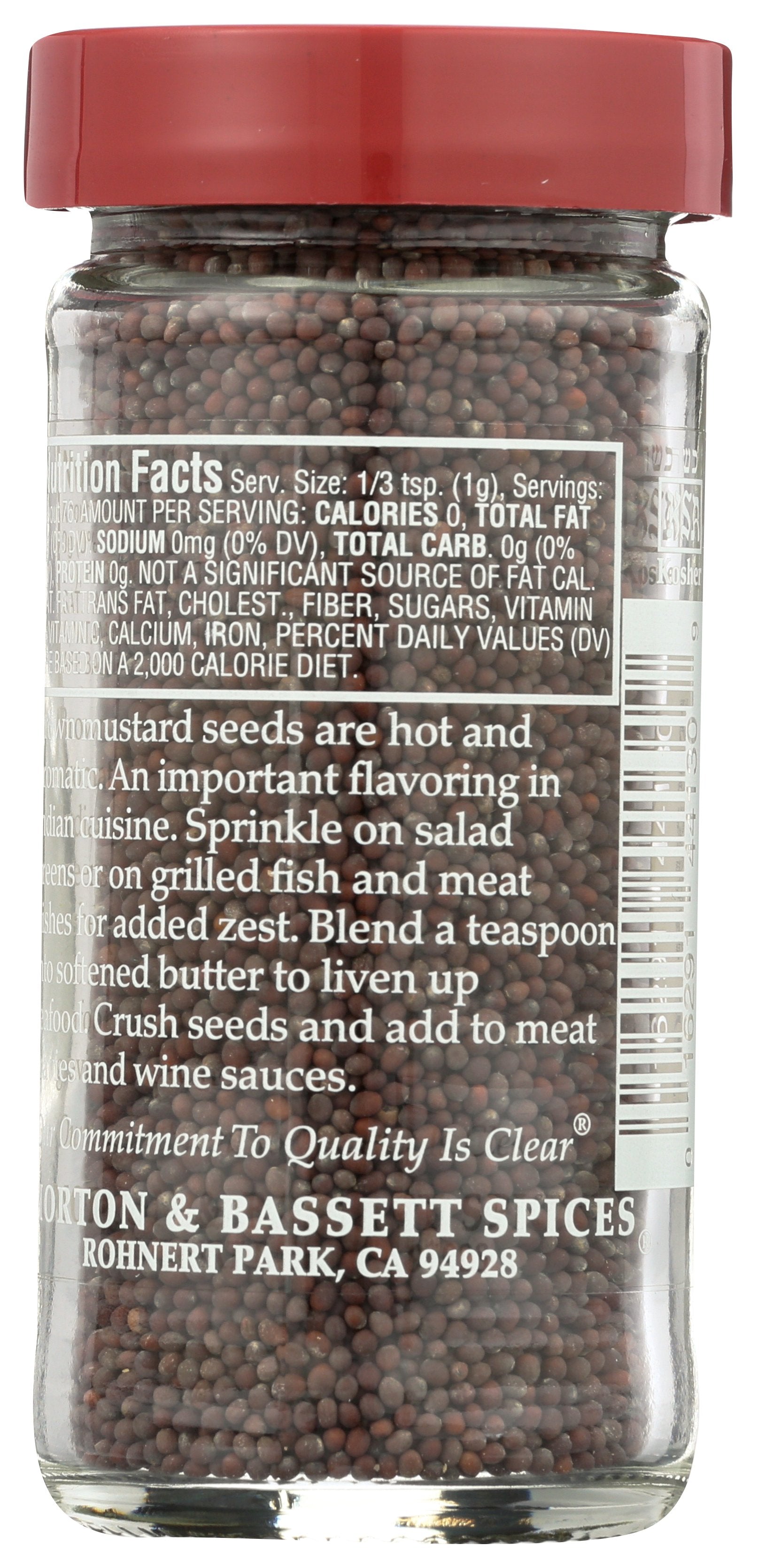 MORTON & BASSETT MUSTARD SEED - Case of 3