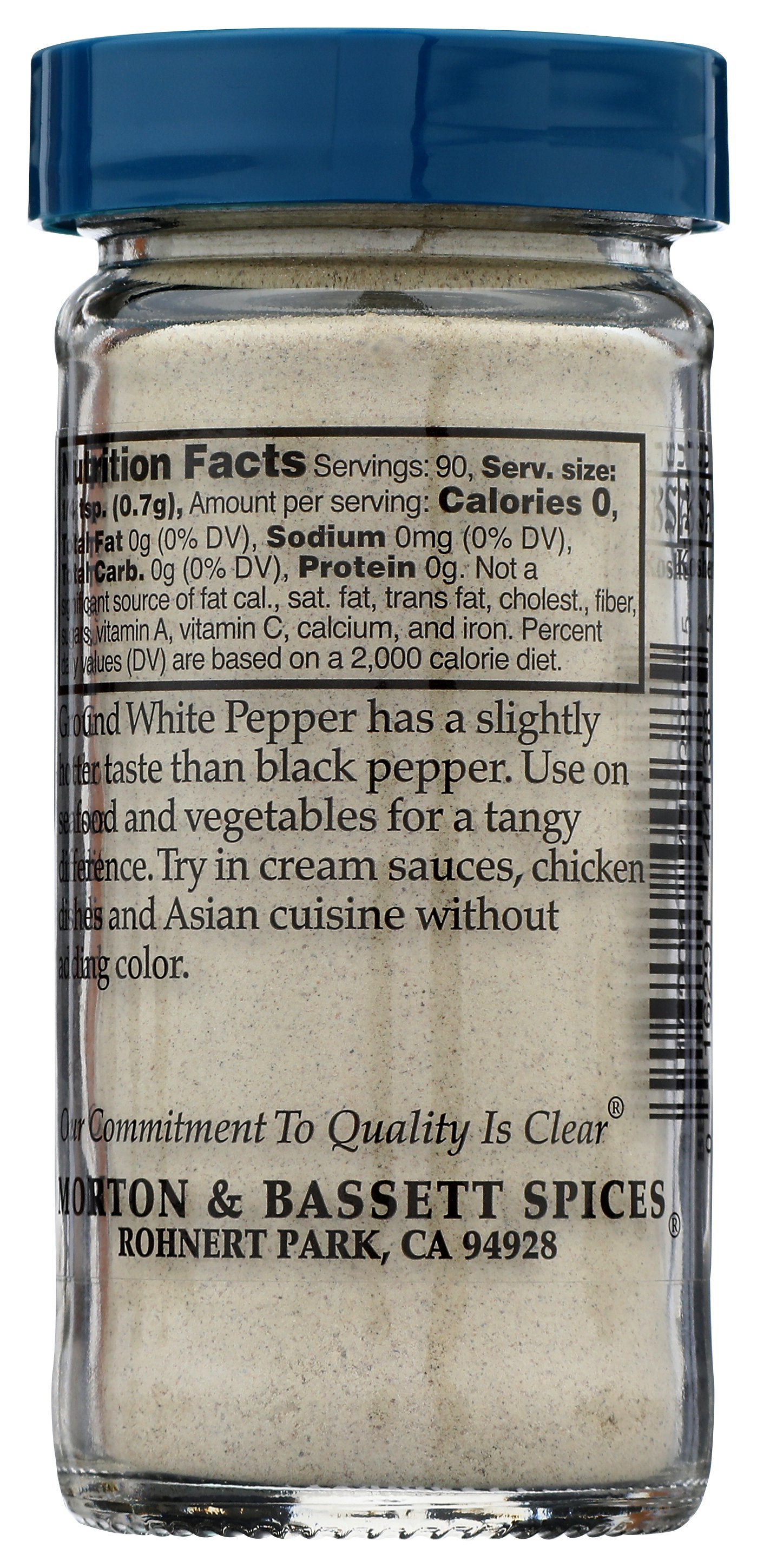 MORTON & BASSETT PEPPER WHITE GRND - Case of 3