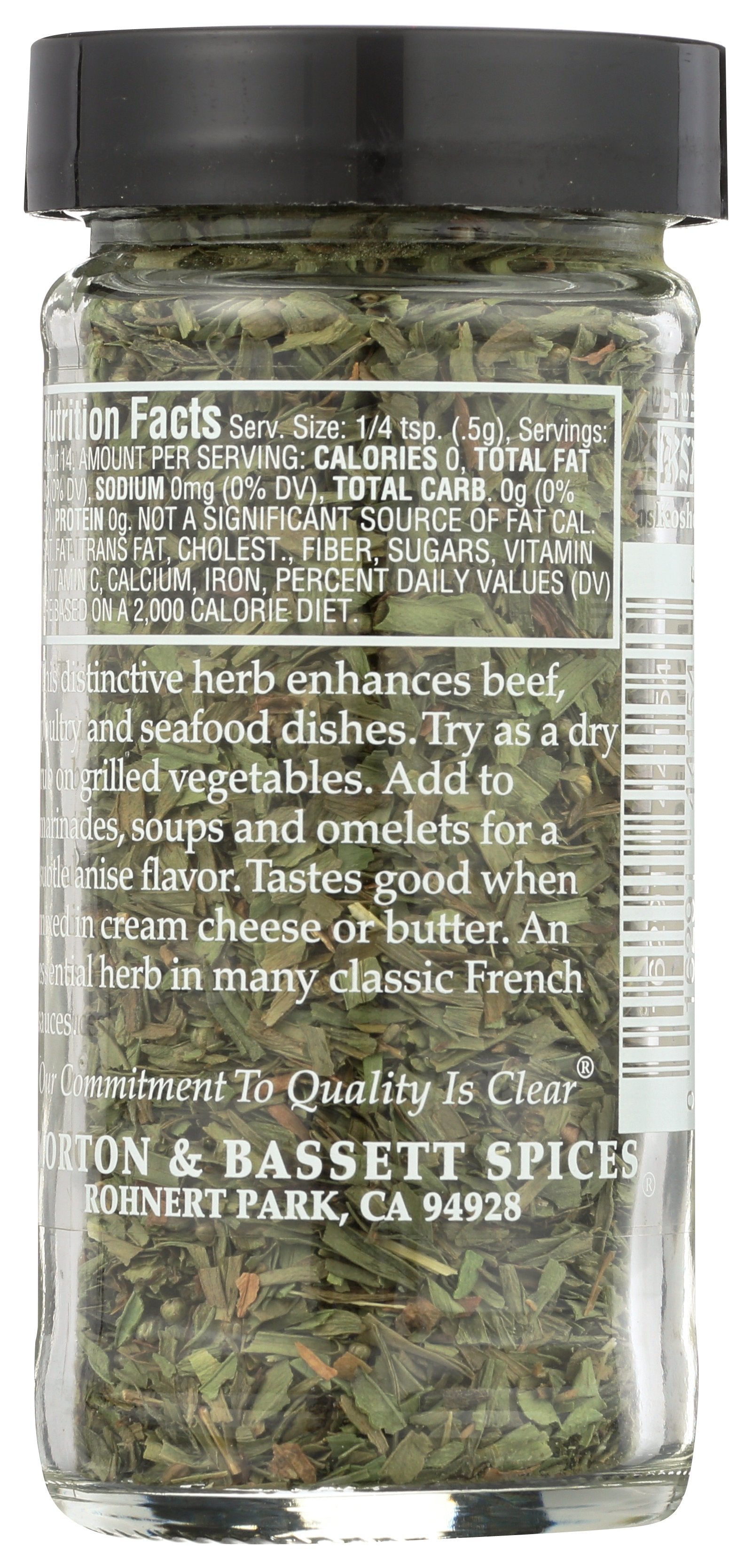 MORTON & BASSETT TARRAGON - Case of 3