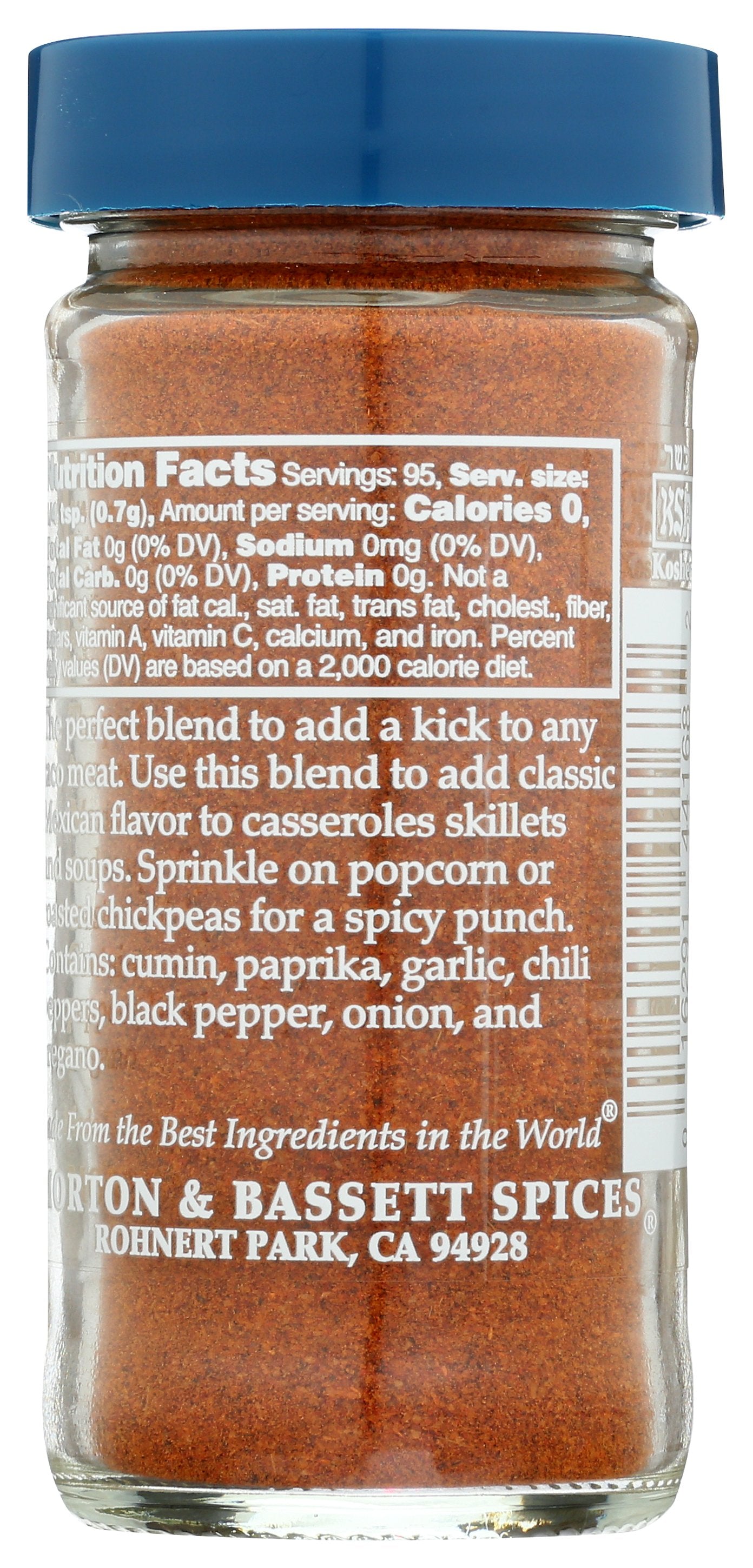 MORTON & BASSETT SEASONING TACO - Case of 3