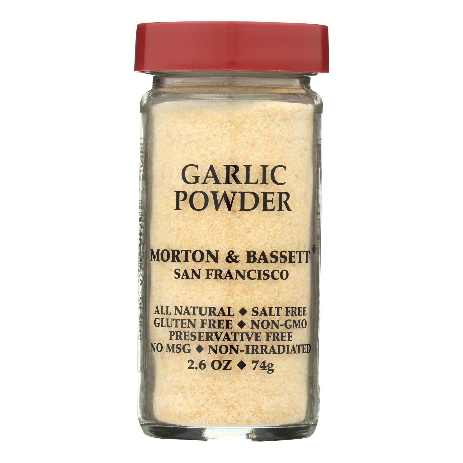 Morton and Bassett - Seasoning - Garlic Powder - Case of 3 - 2.6 oz.
