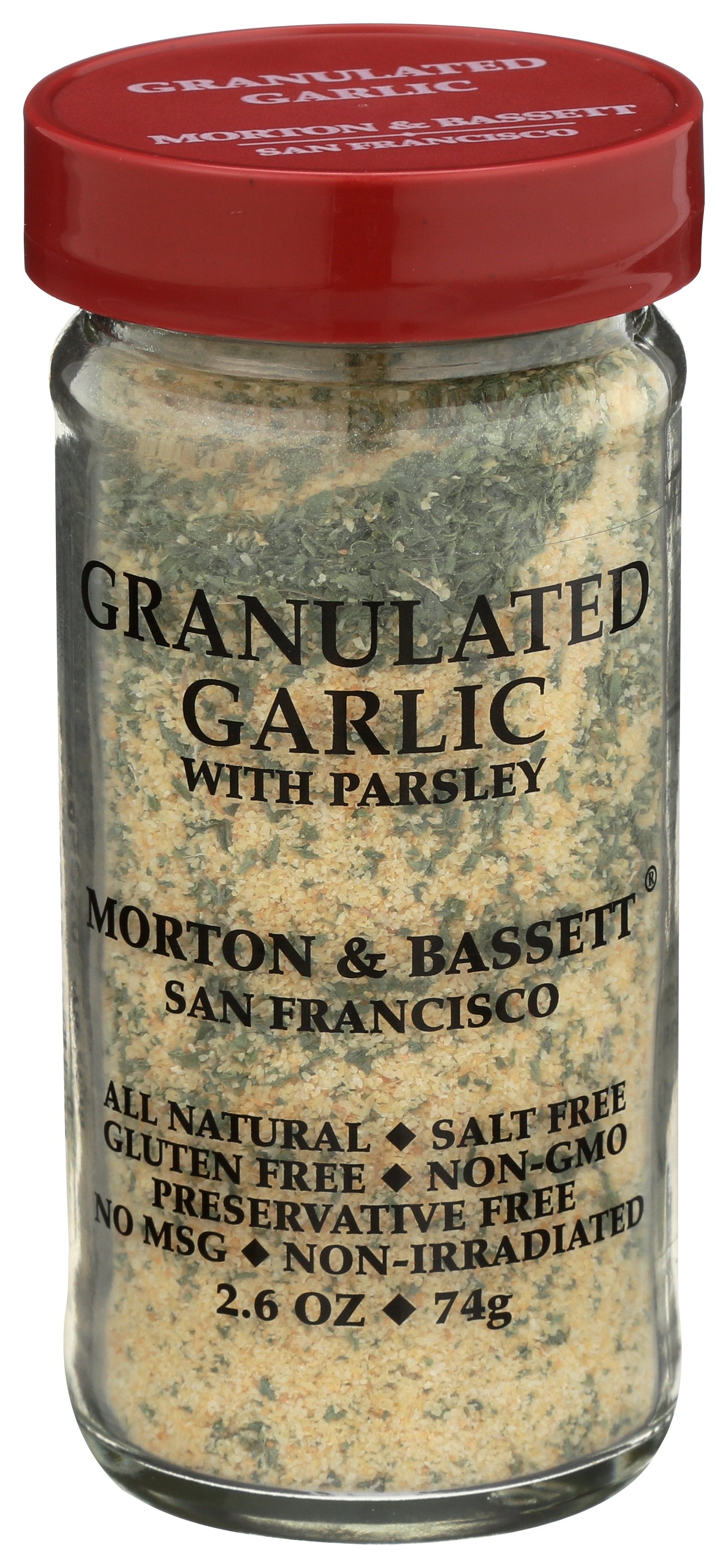 MORTON & BASSETT GARLIC GRANULATED - Case of 3