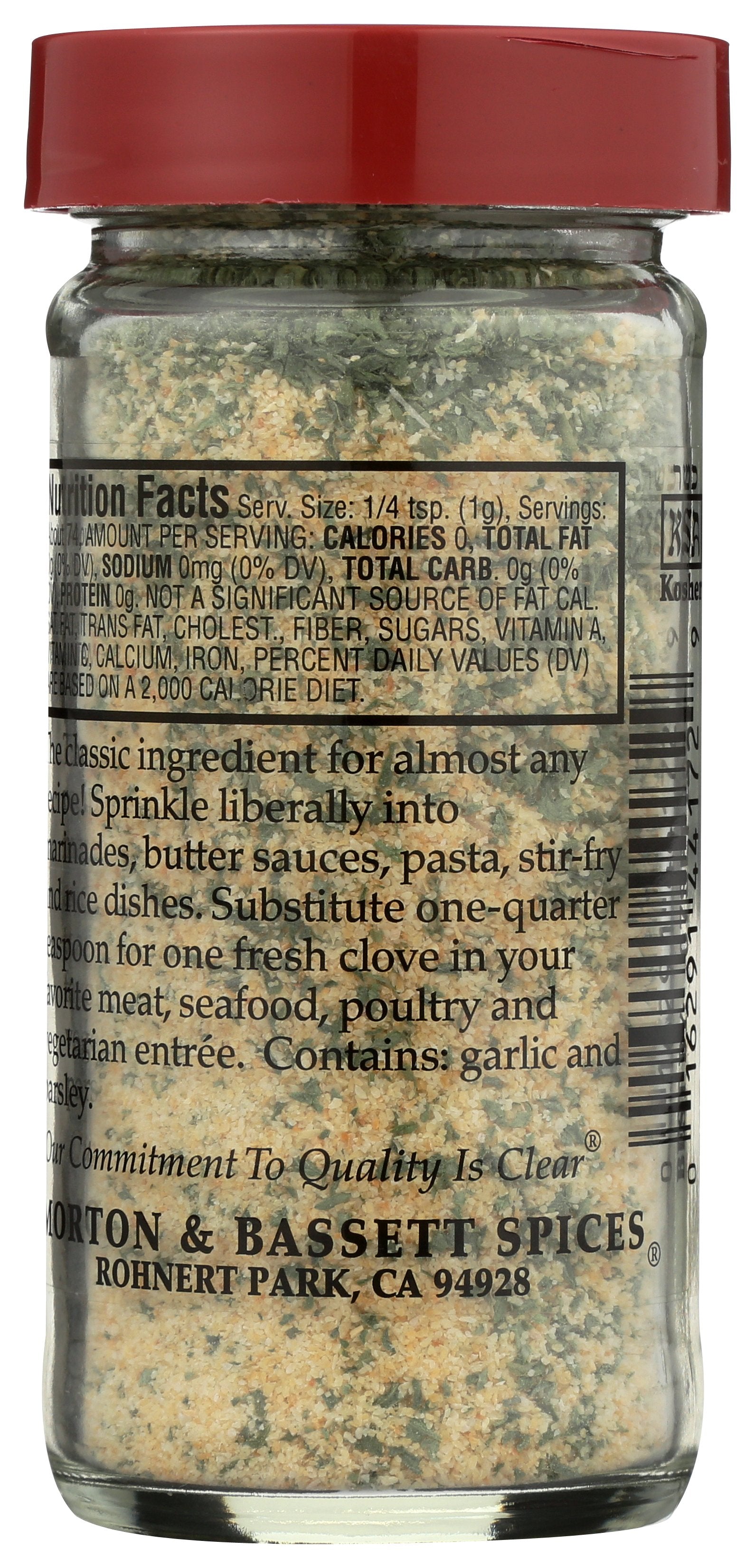 MORTON & BASSETT GARLIC GRANULATED - Case of 3