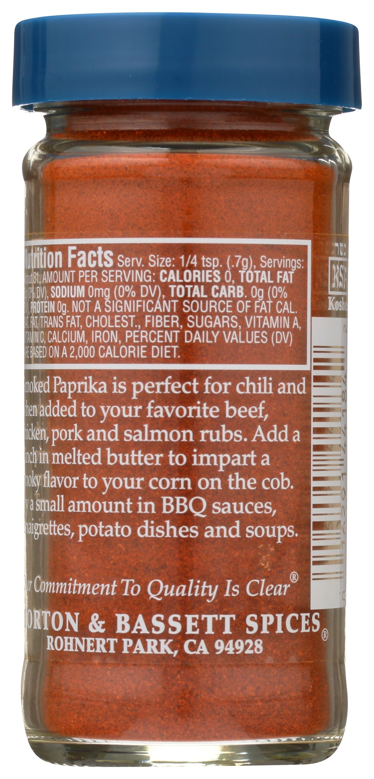 MORTON & BASSETT PAPRIKA SMOKED - Case of 3