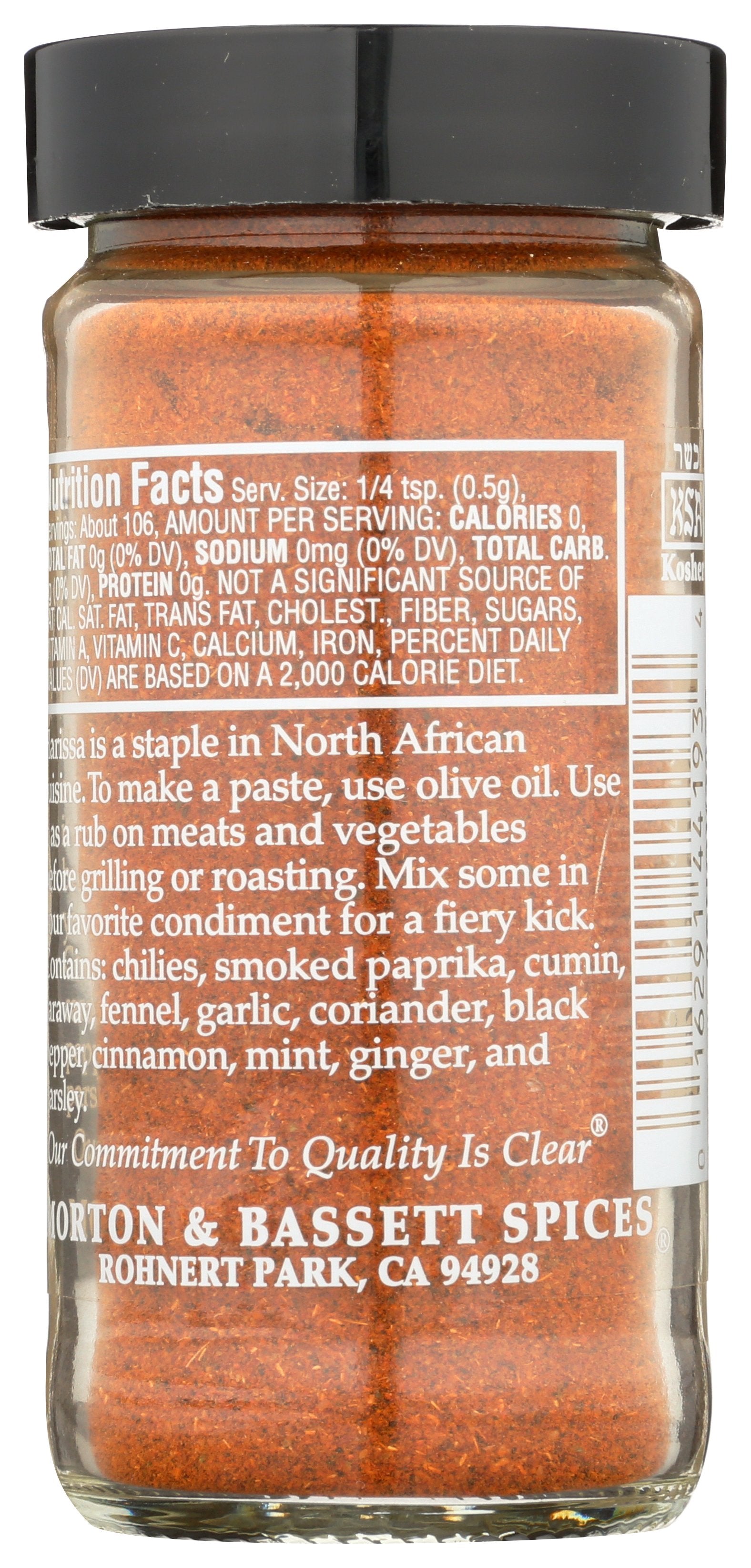 MORTON & BASSETT HARISSA - Case of 3