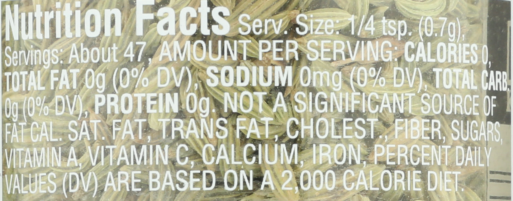 MORTON & BASSETT FENNEL SEED ORG - Case of 3