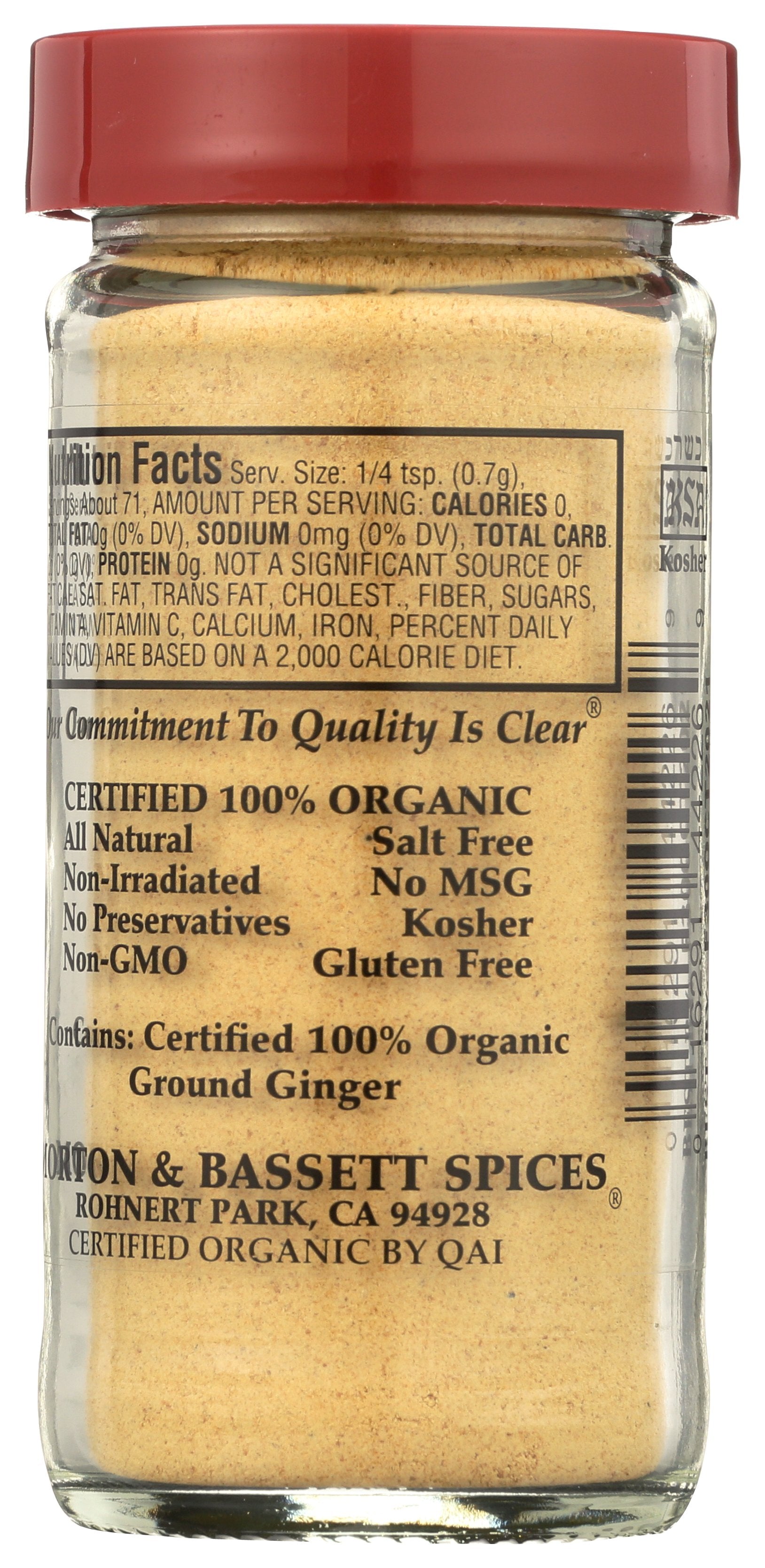 MORTON & BASSETT GINGER GRND ORG - Case of 3