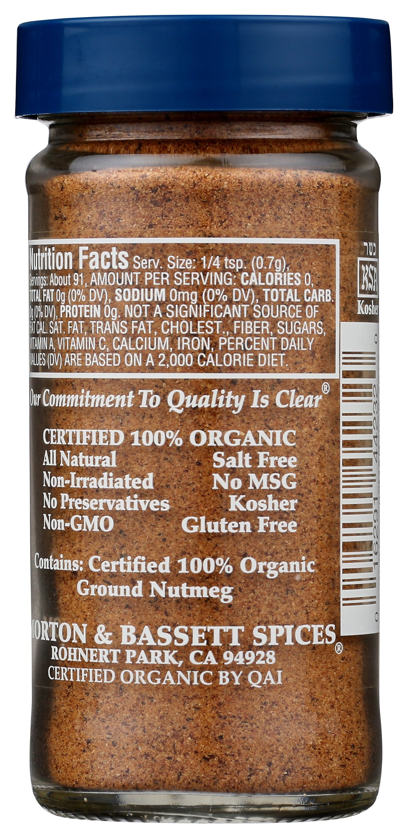 MORTON & BASSETT NUTMEG GROUND ORG - Case of 3