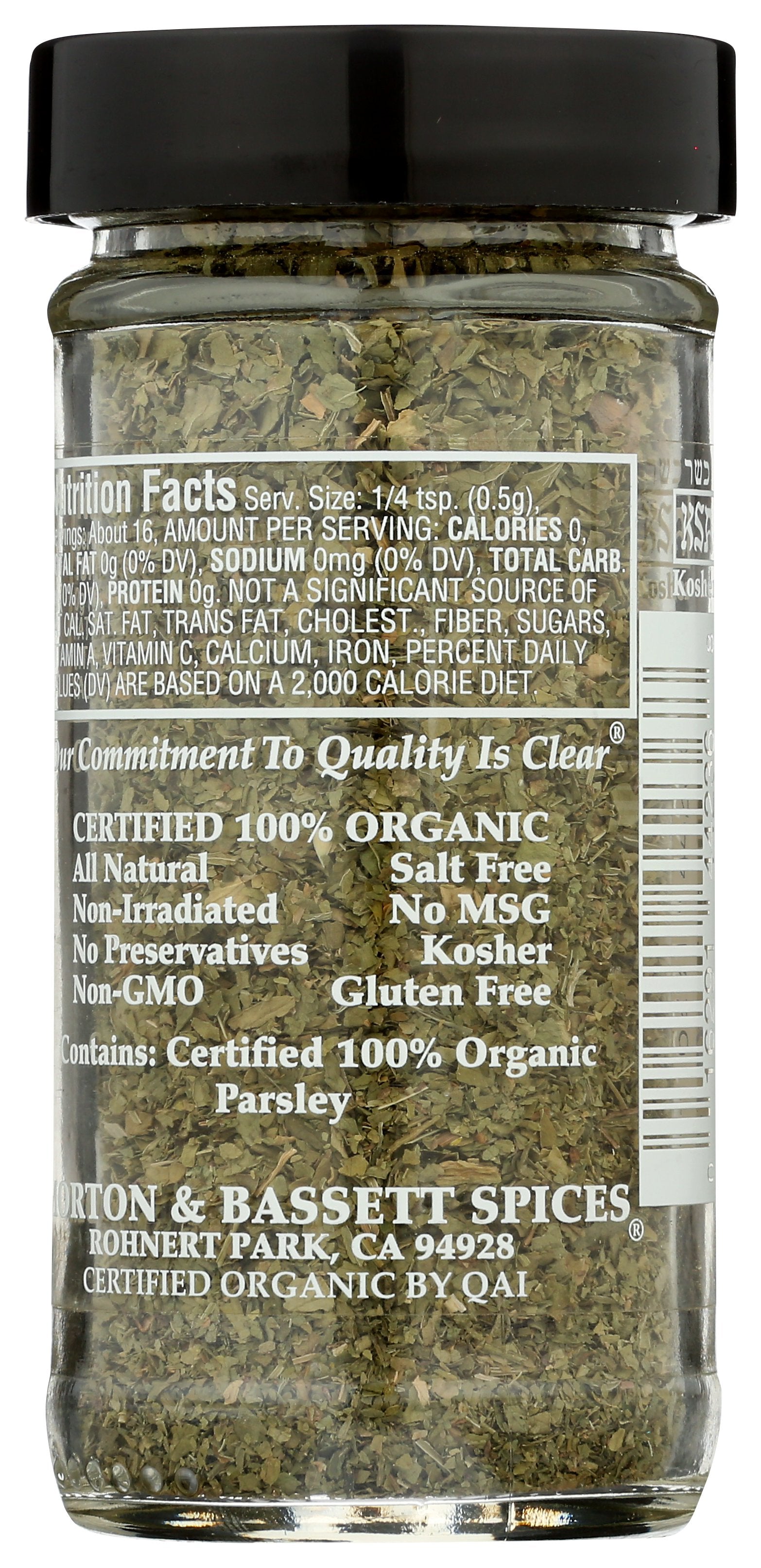 MORTON & BASSETT PARSLEY ORG - Case of 3