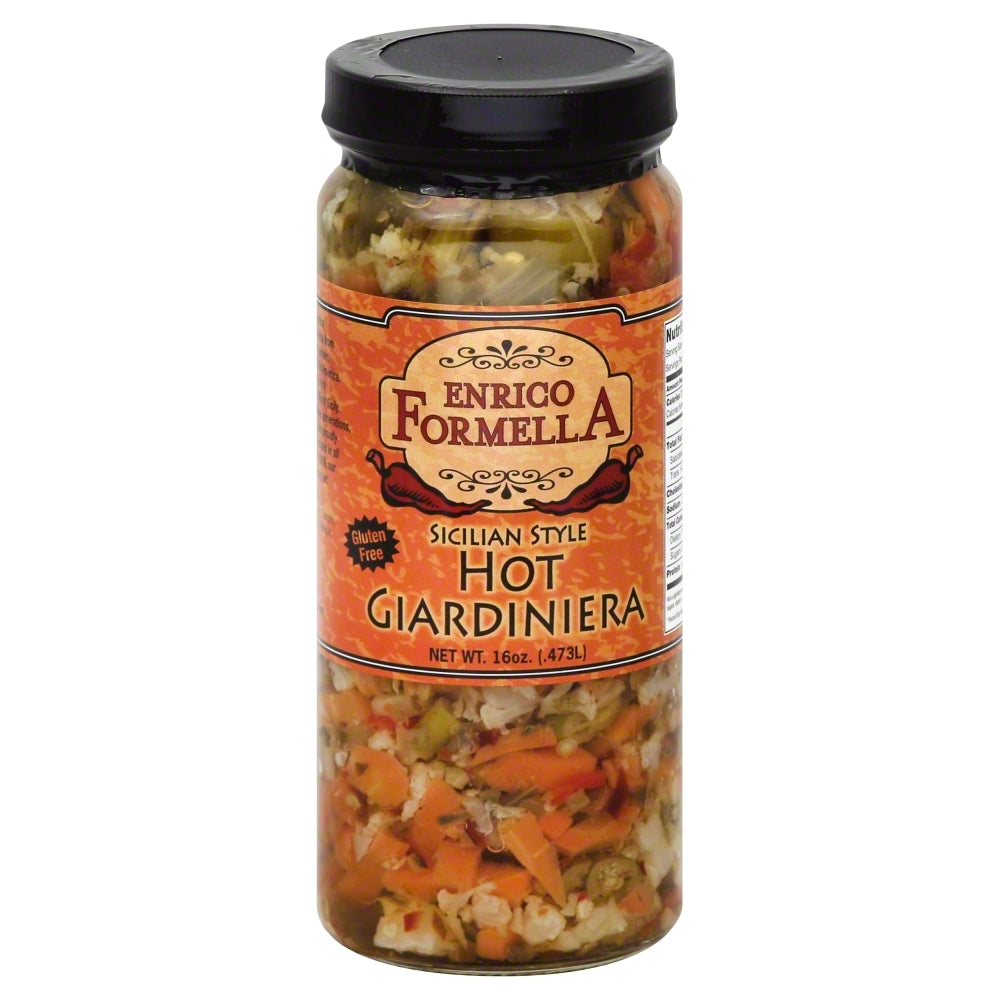 Enrico Formella Hot Giardiniera - Case of 12 - 16 oz