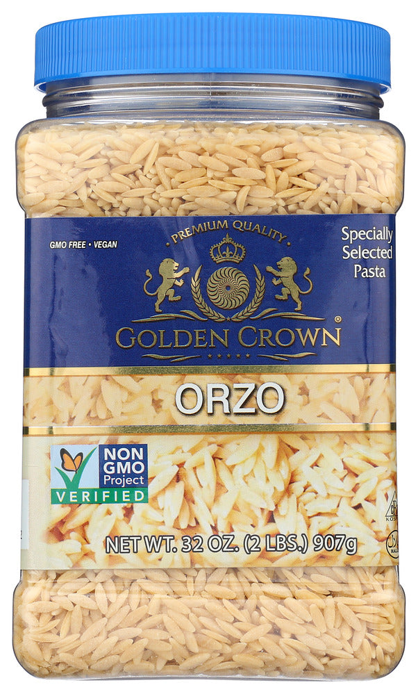 Golden Crown Organic Orzo - Case of 4 - 2 LB