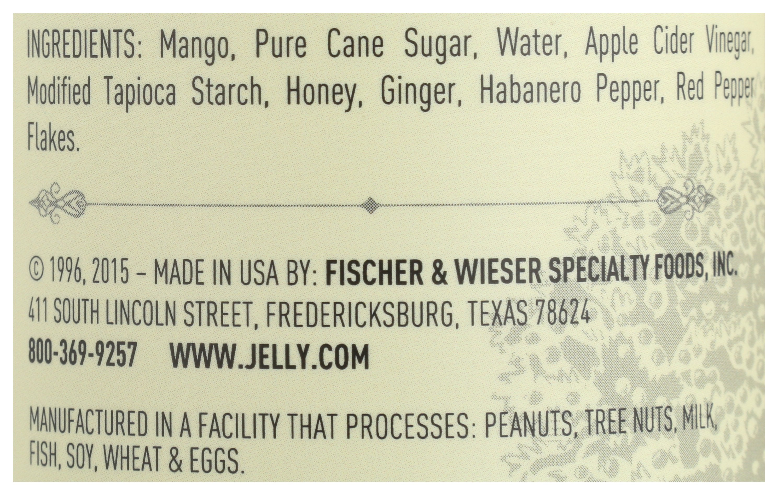 FISCHER & WIESER SAUCE MANGO GNGR HABANERO - Case of 6