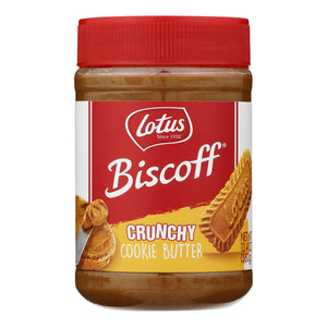 Biscoff Cookie Butter Spread - Peanut Butter Alternative - Crunchy - 13.4 Oz - Case Of 8