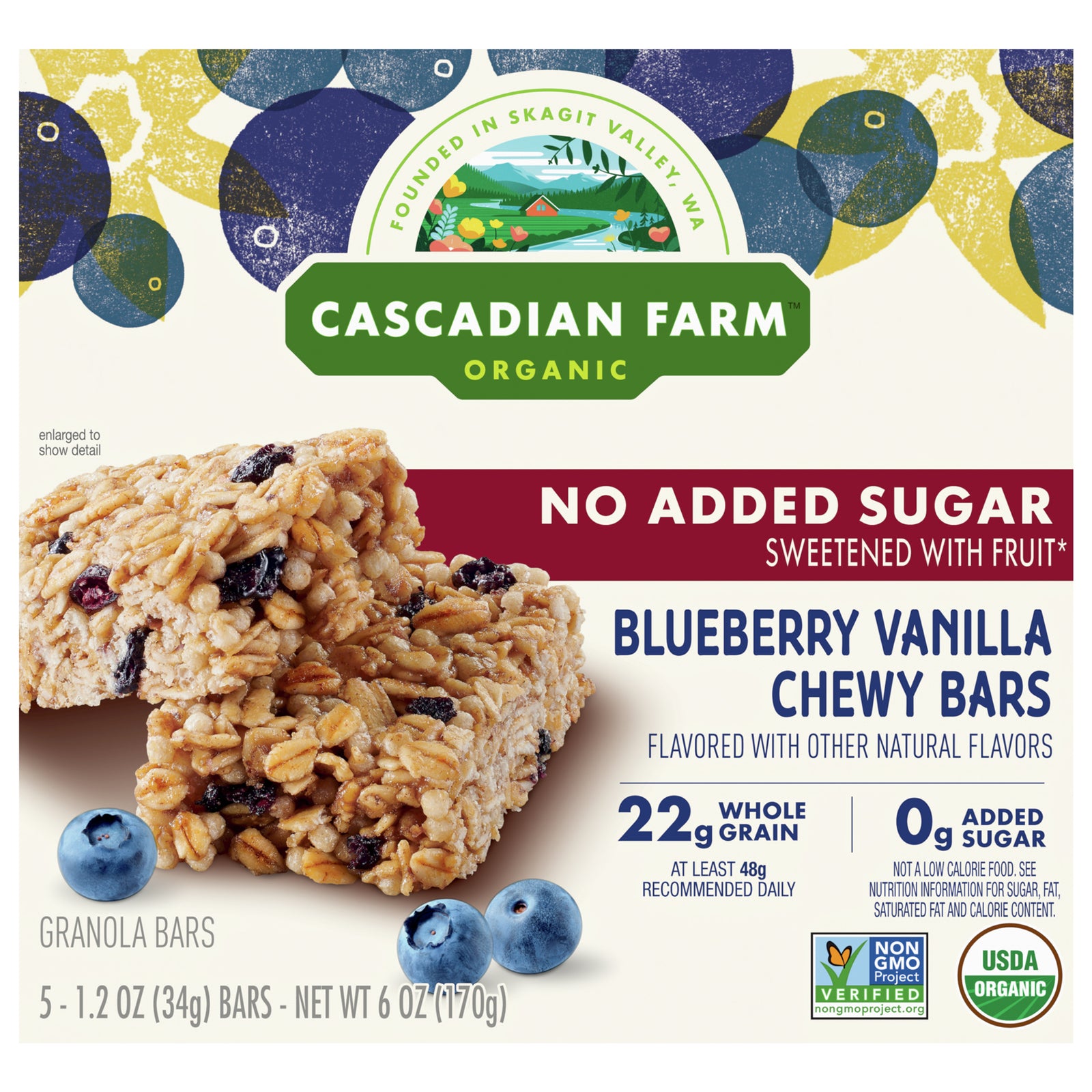 Cascadian Farm - Gran Br Chewy Blueberry - Case of 6-6 OZ