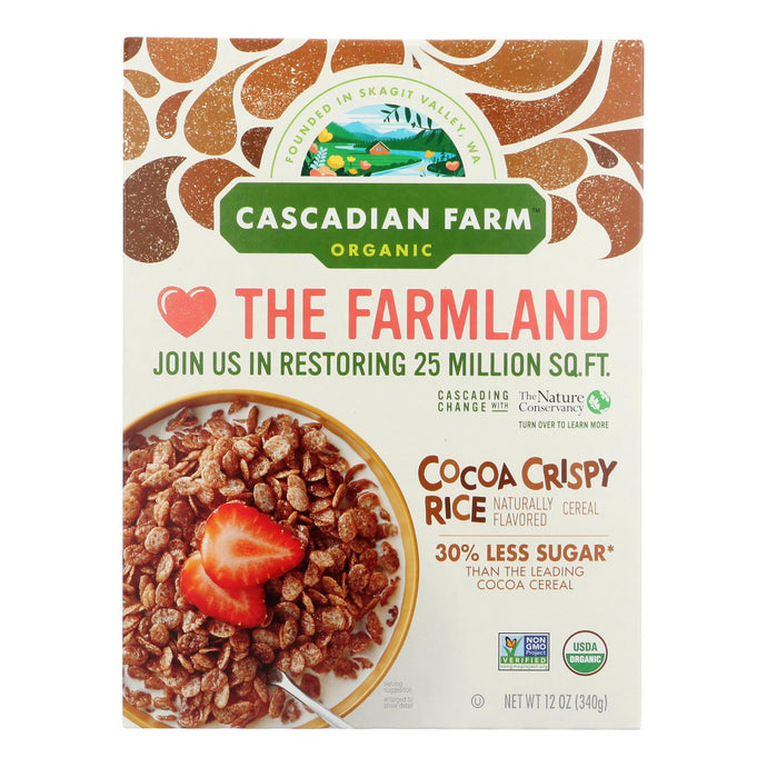 Cascadian Farm - Creal Cocoa Crispy Rice - Case Of 10-12 Oz