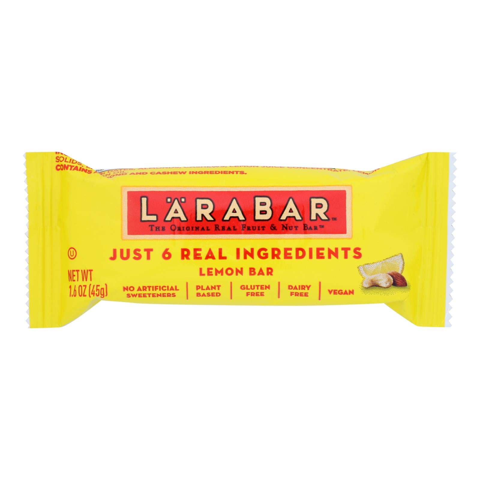 Larabar Fruit And Nut Bar - Lemon - Case Of 16 - 1.6 Oz