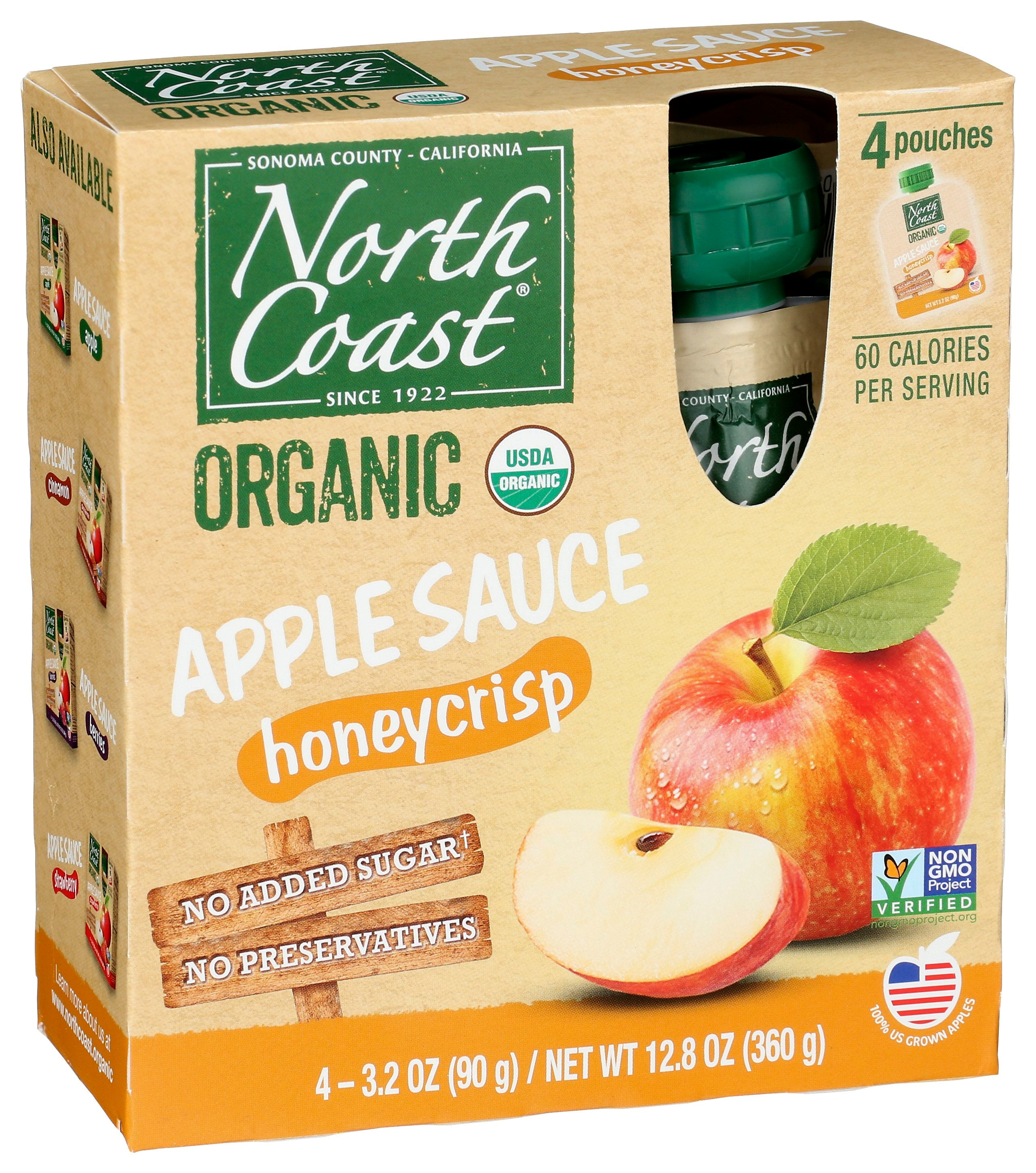 NORTH COAST APPLSCE HNYCRS 4P PCH ORG - Case of 6
