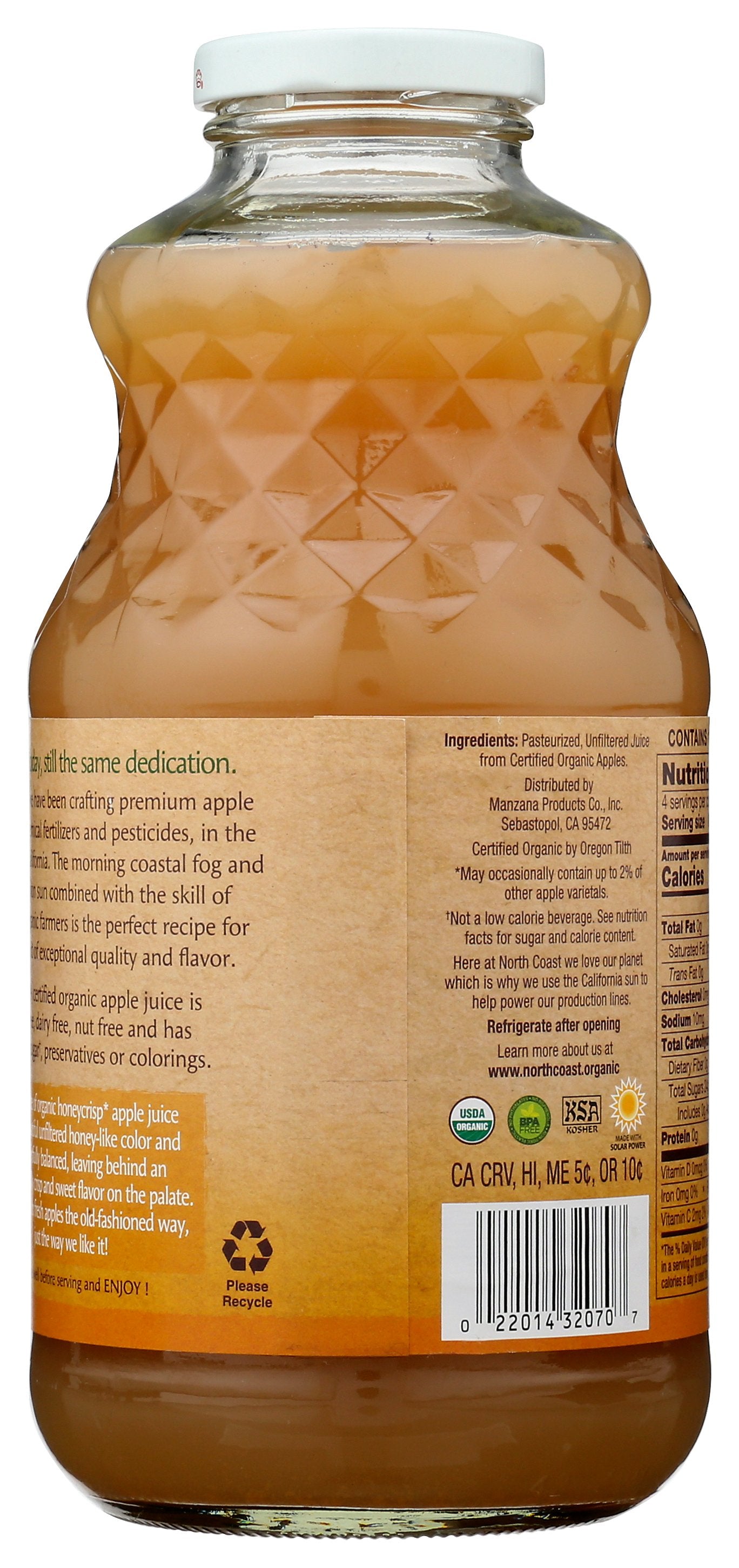 NORTH COAST JUICE HONEY CRISP APL ORG - Case of 6