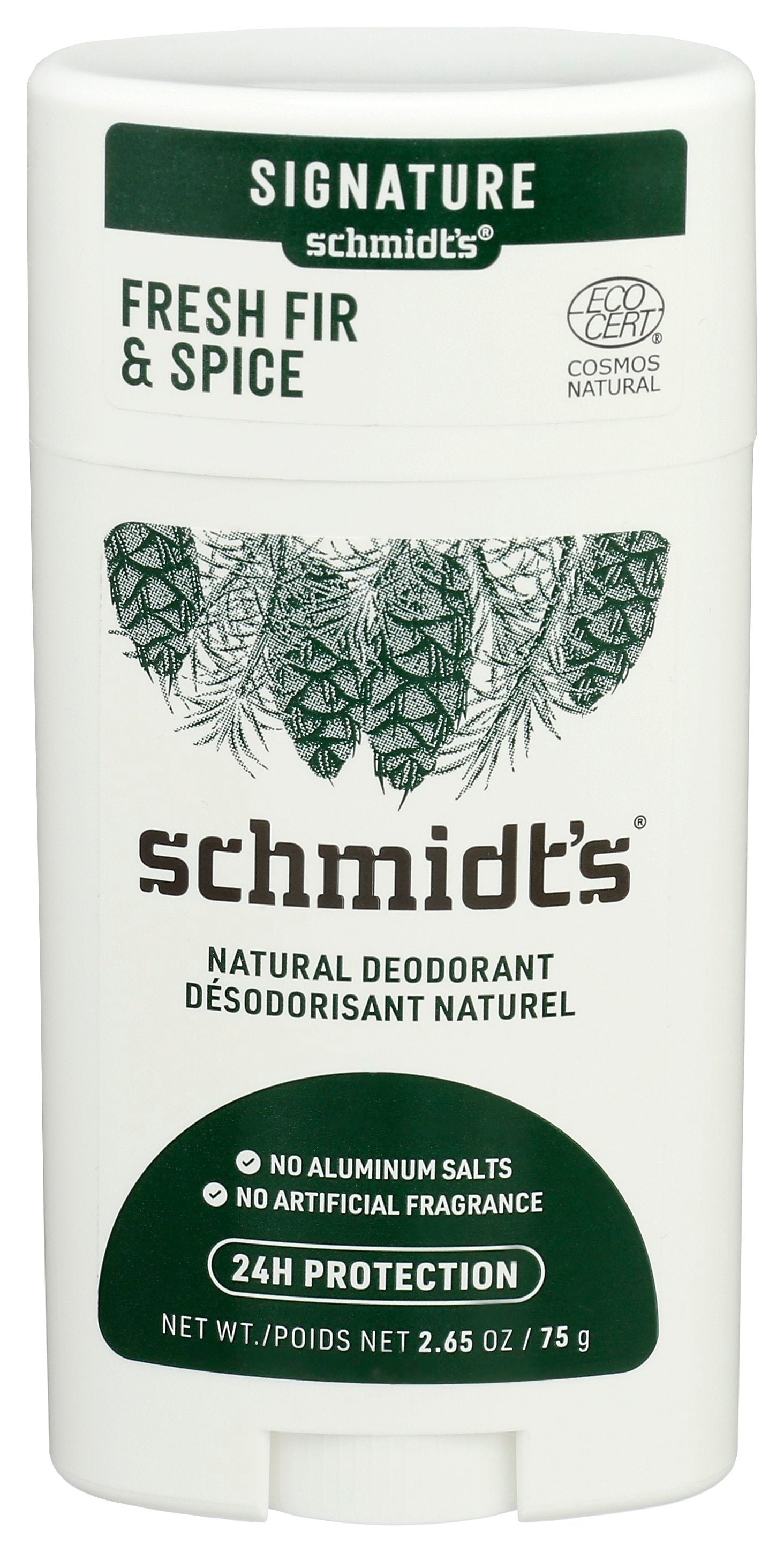 SCHMIDTS DEODORANT SPICE FRESH FIR - Case of 3