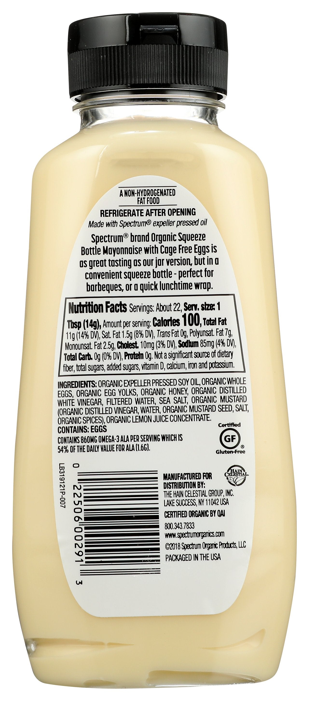 SPECTRUM NATURALS MAYONNAISE SOY SQZ ORG - Case of 12
