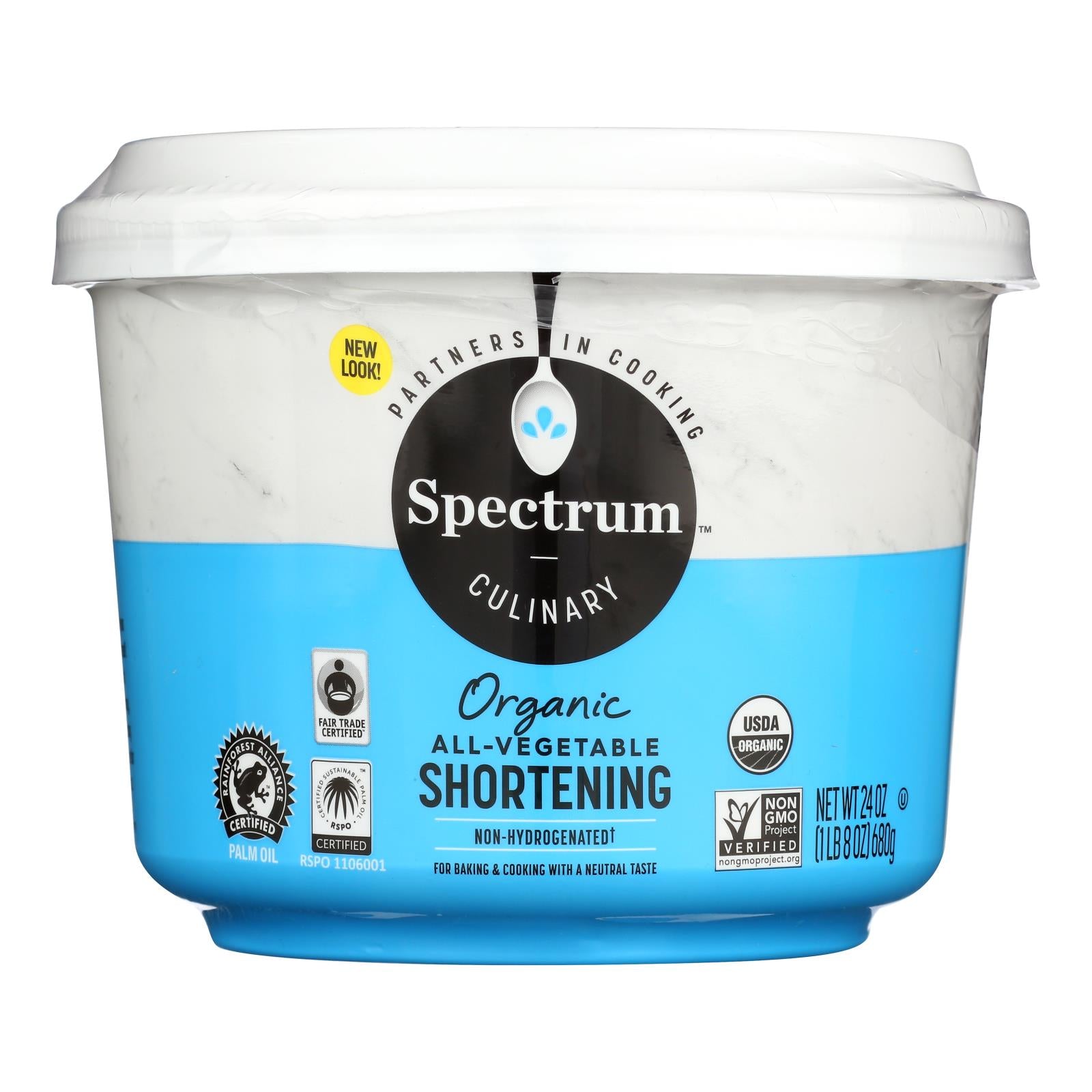 Spectrum Naturals Organic Shortening - Case Of 12 - 24 Oz.