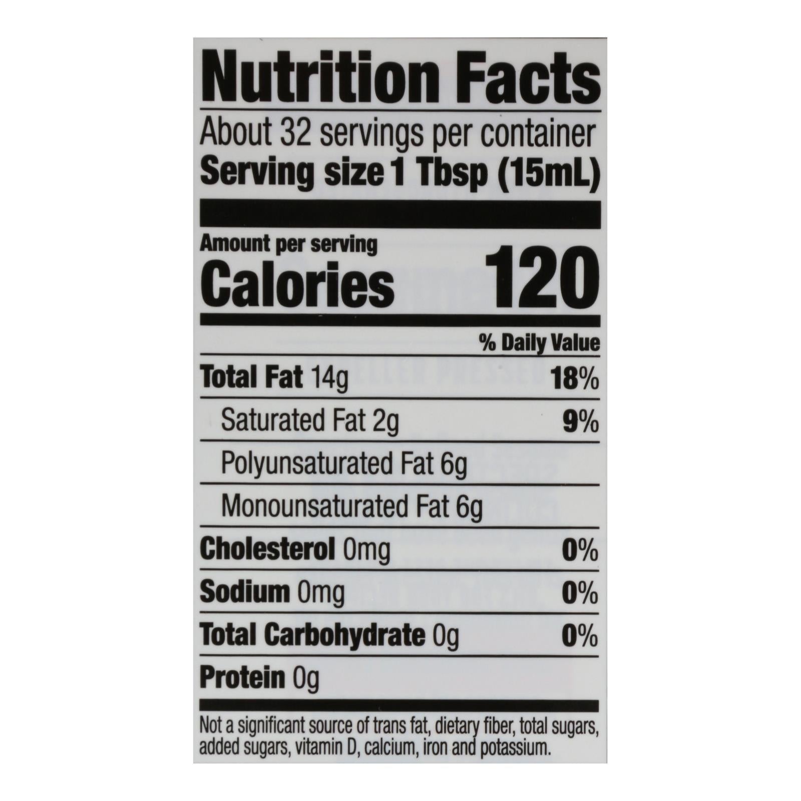 Spectrum Naturals Refined Sesame Oil - Case Of 12 - 16 Fl Oz.