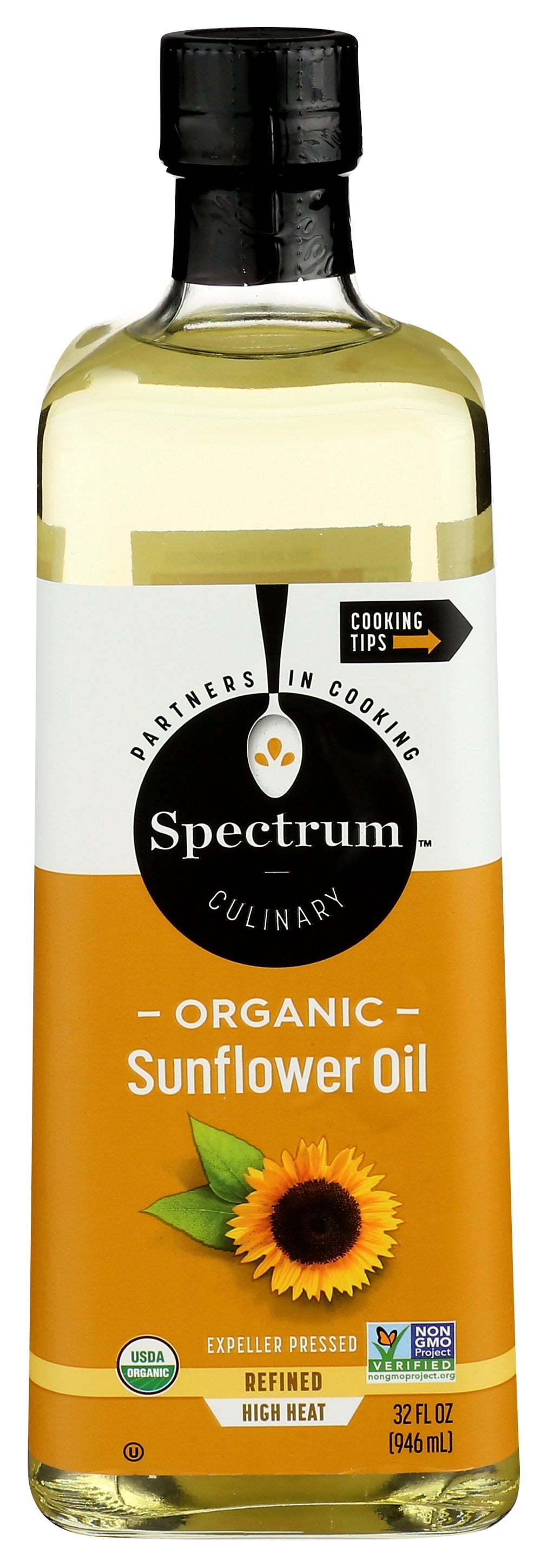 SPECTRUM NATURALS OIL SUNFLOWER HIGH HEAT ORG