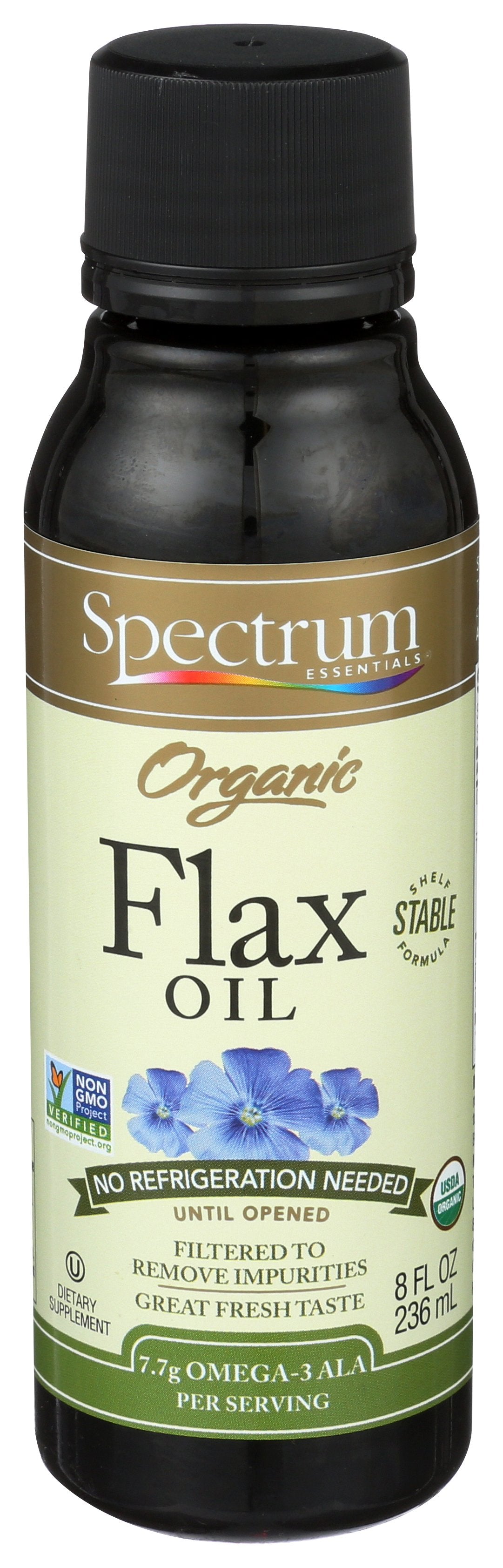 SPECTRUM ESSENTIAL OIL FLAX SHELF STABLE ORG