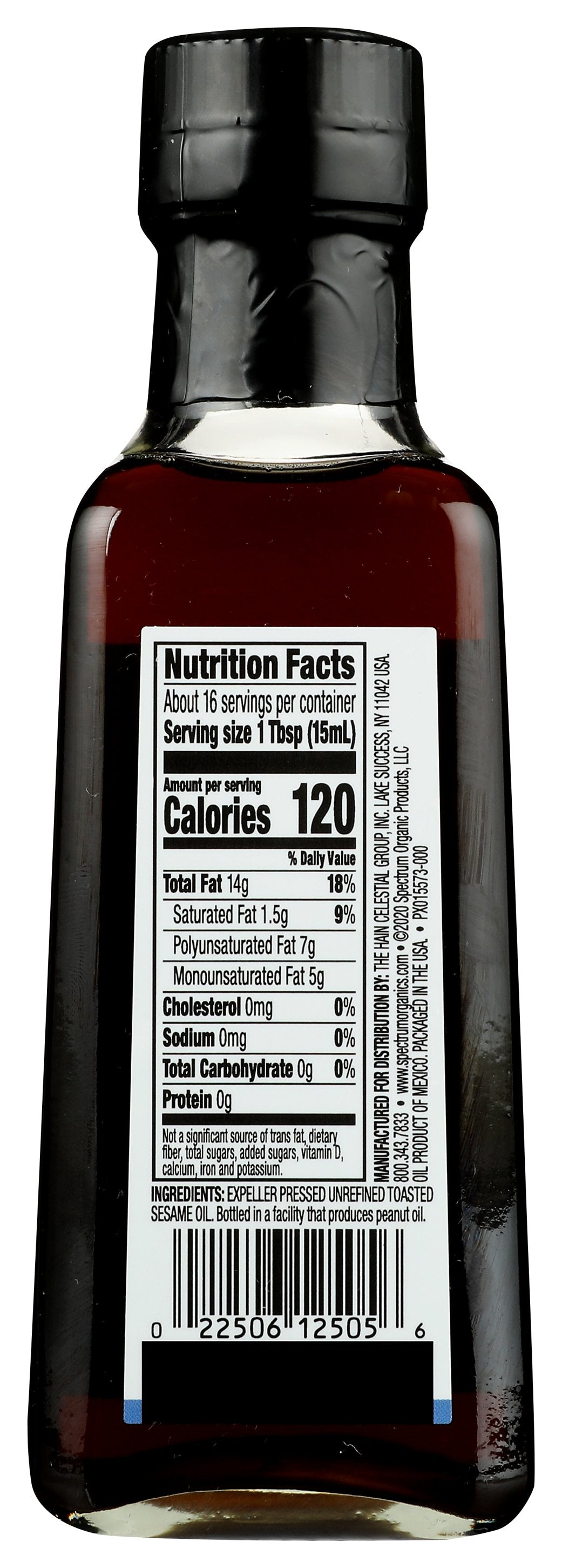 SPECTRUM NATURALS OIL SESAME TSTD UNRFINED