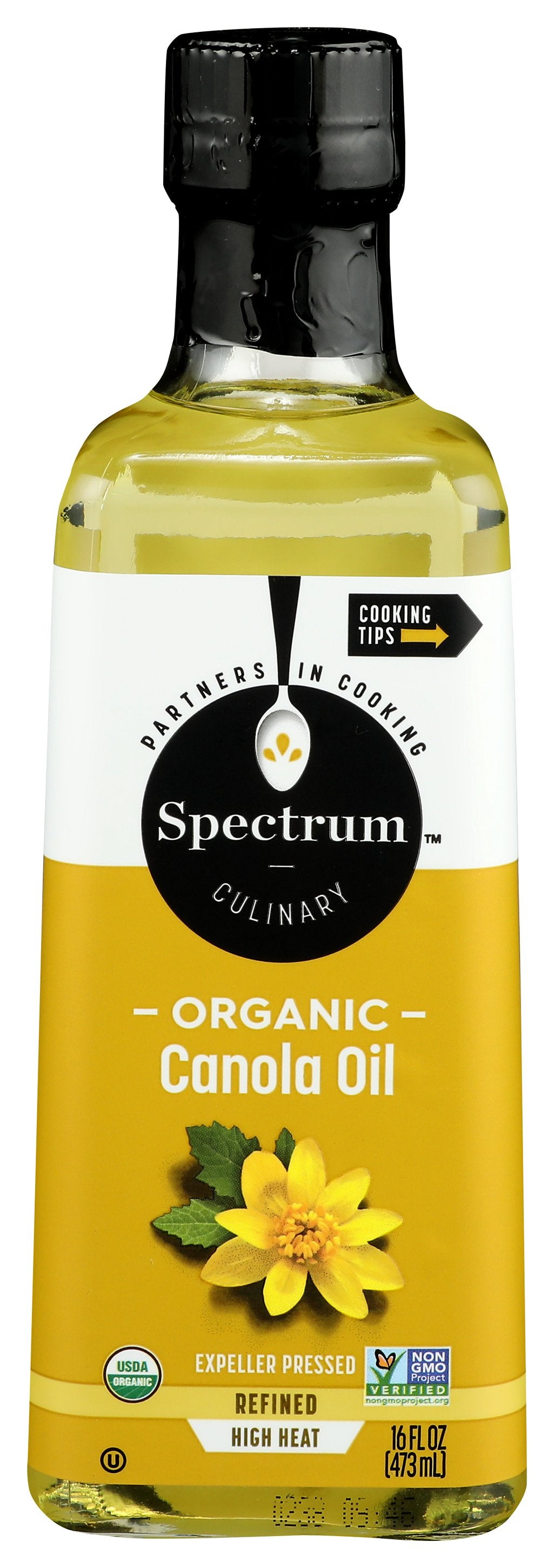SPECTRUM NATURALS OIL CANOLA REFND ORG [SPECTRUM CULINARY - ORGANIC CANOLA OIL - REFINED - 16 FLUID OUNCE - 16 FO]
