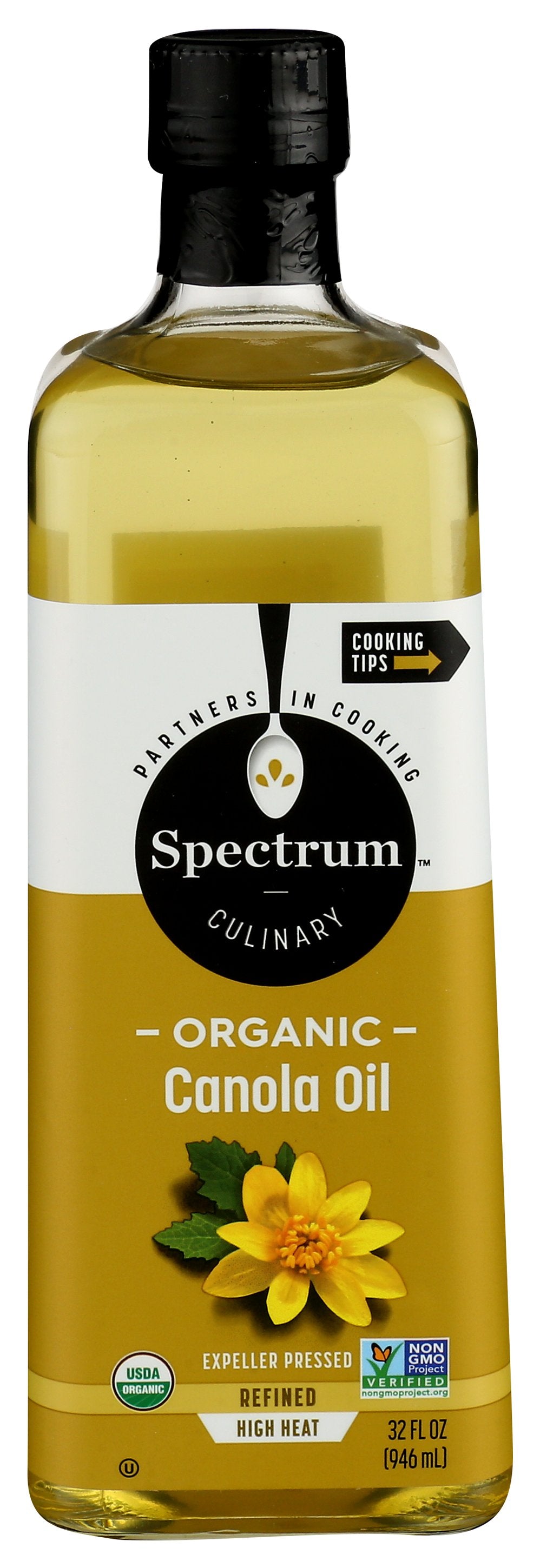 SPECTRUM NATURALS OIL CANOLA REFND ORG - Case of 6 [CANOLA OIL - 32 FO