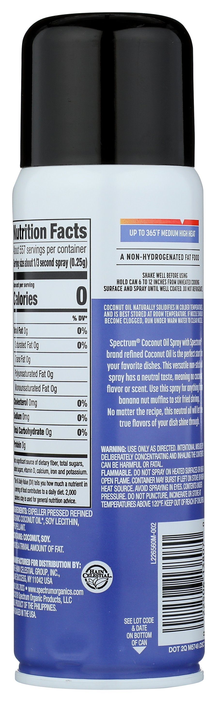 SPECTRUM NATURALS OIL SPRAY COCONUT