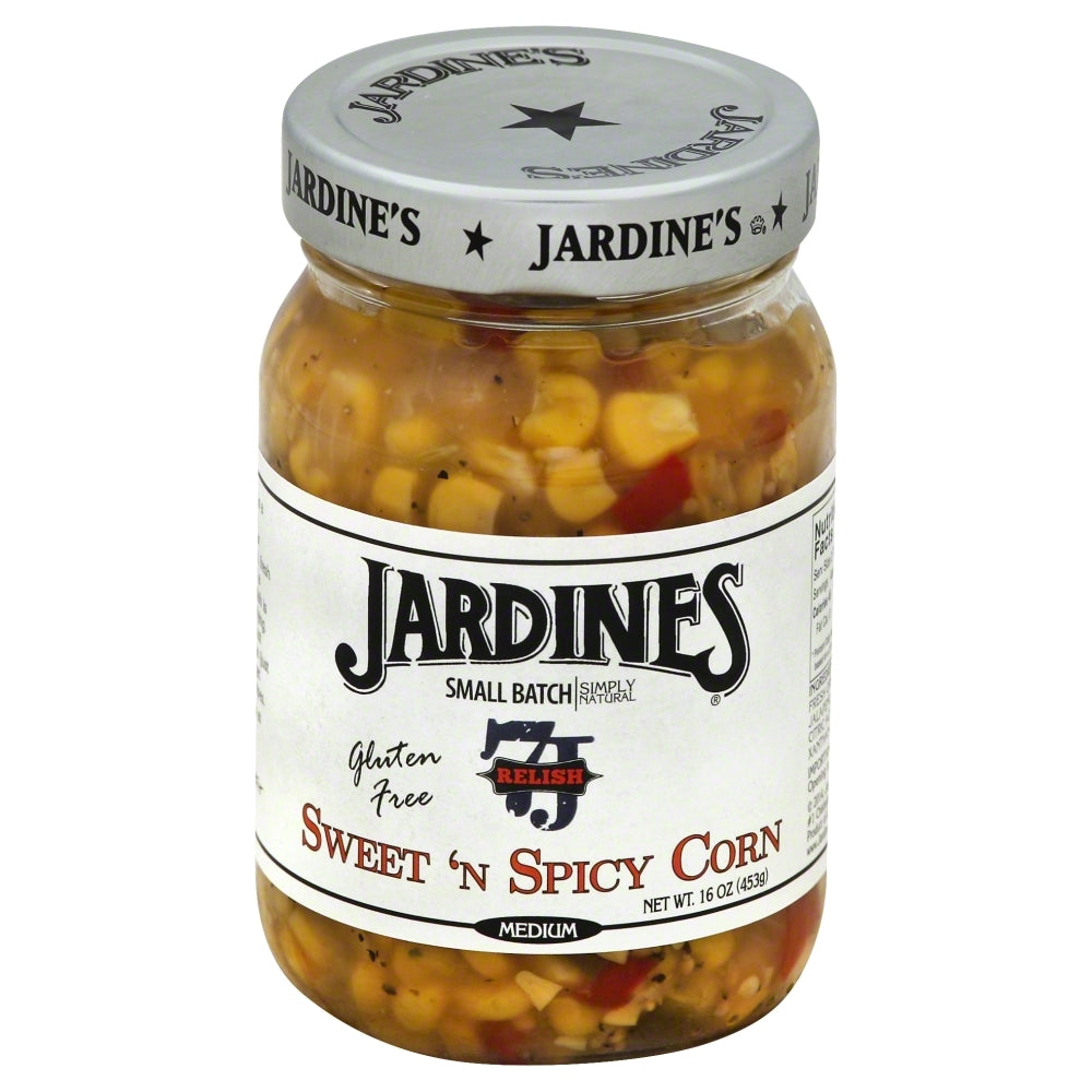 Jardines Relish Sweet ' Spicy Corn - Case of 6 - 16oz