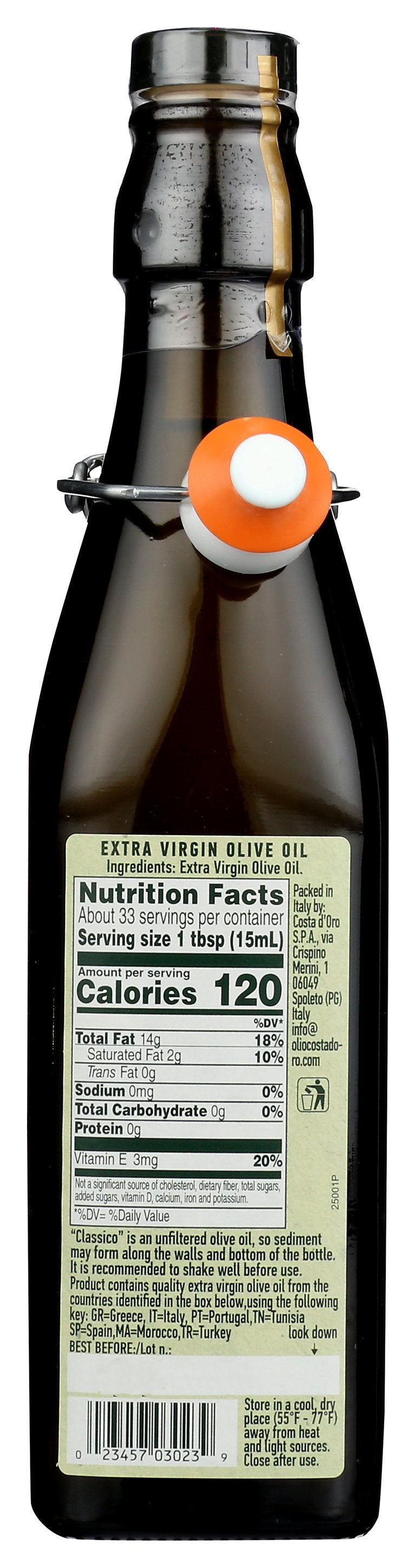 COSTA DORO OIL OLIVE CLASSICO RISERV - Case of 6