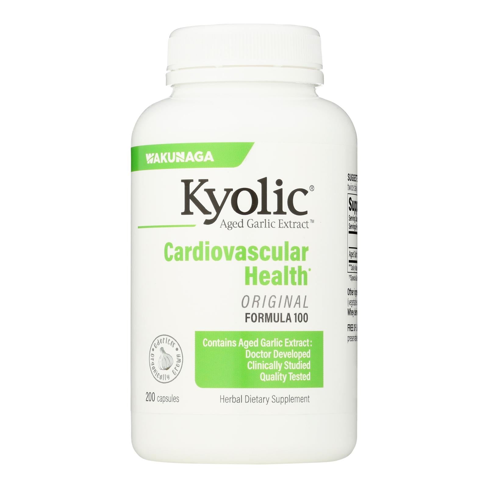 Kyolic - Aged Garlic Extract Cardiovascular Formula 100 - 200 Capsules