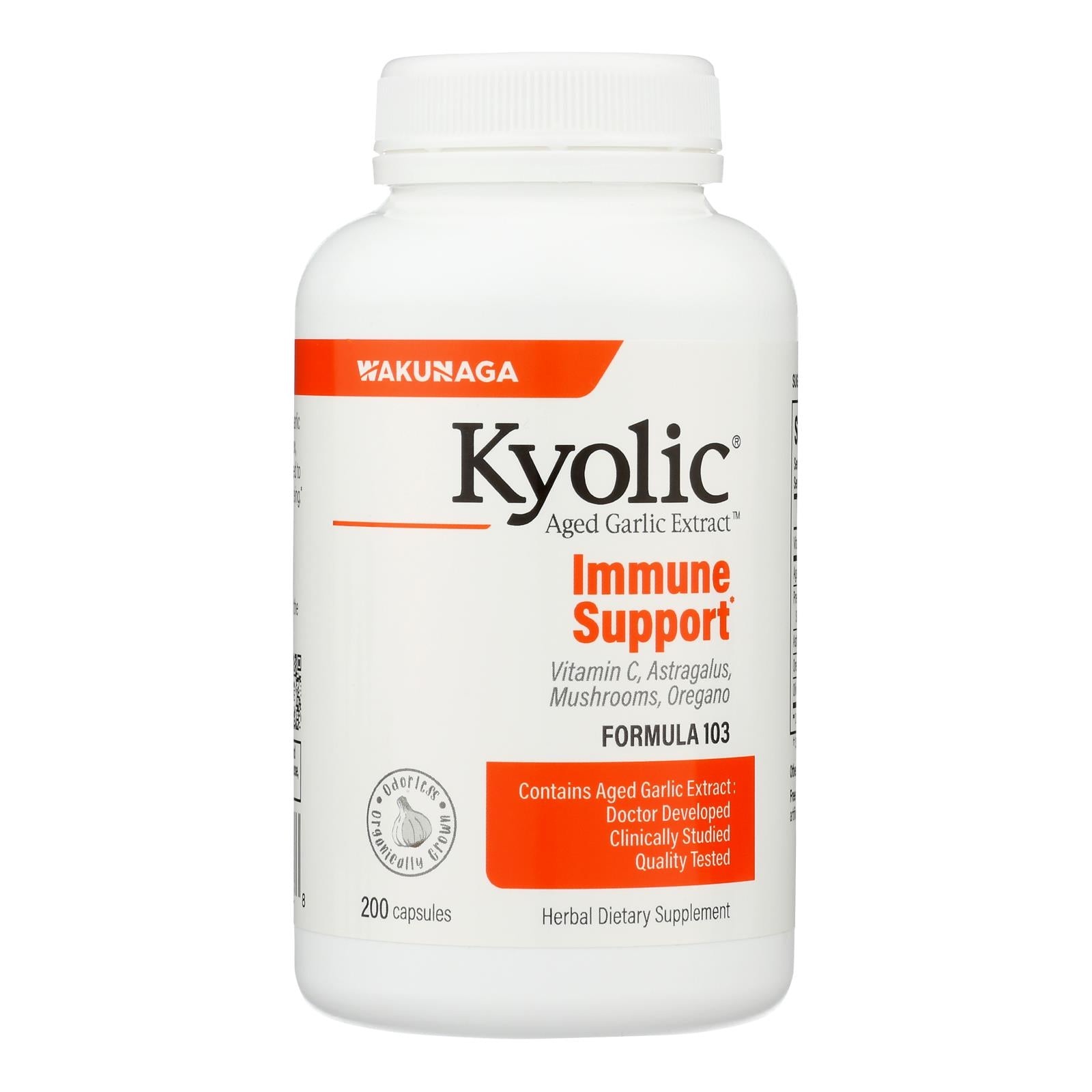 Kyolic - Aged Garlic Extract Immune Formula 103 - 200 Capsules