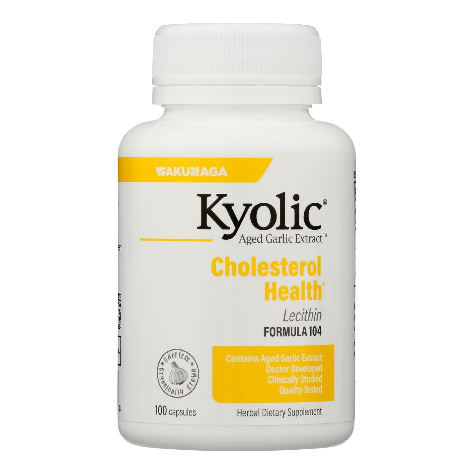 Kyolic - Aged Garlic Extract Cholesterol Formula 104 - 100 Capsules