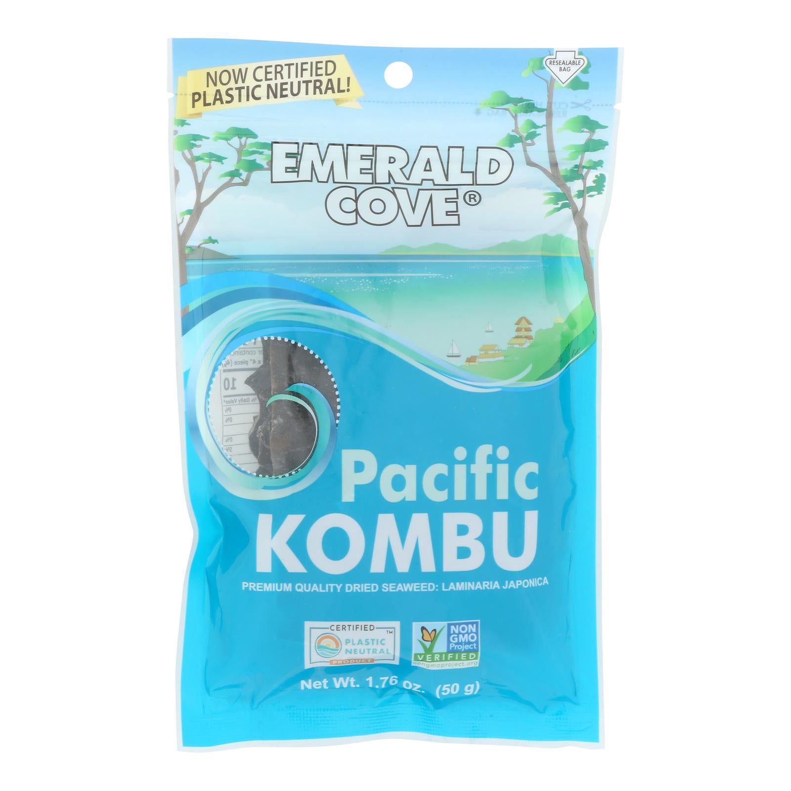 Emerald Cove Sea Vegetables - Pacific Kombu - Silver Grade - 1.76 Oz - Case Of 6