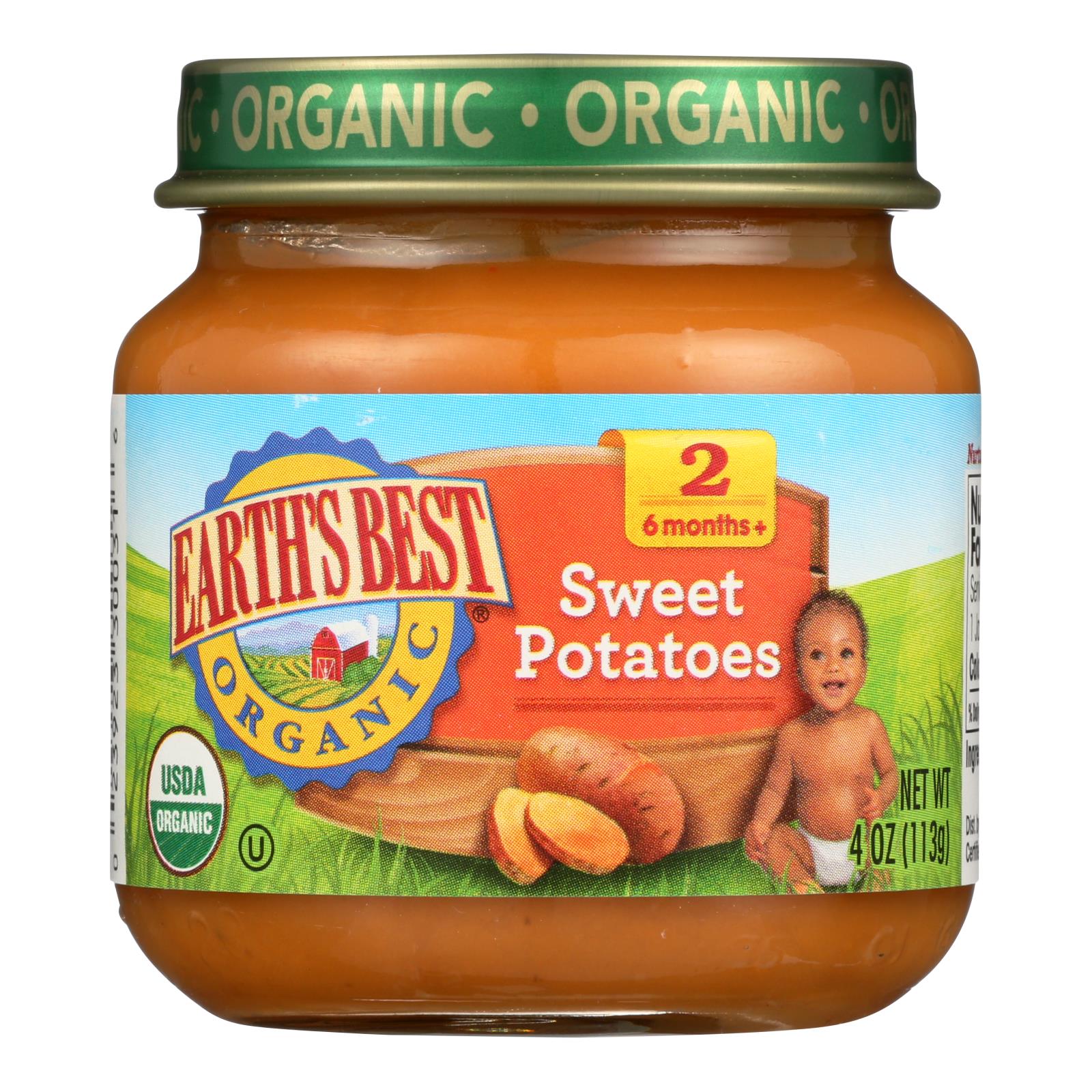 Earth's Best - Stage 2 Sweet Potatoes - Case of 10-4 OZ
