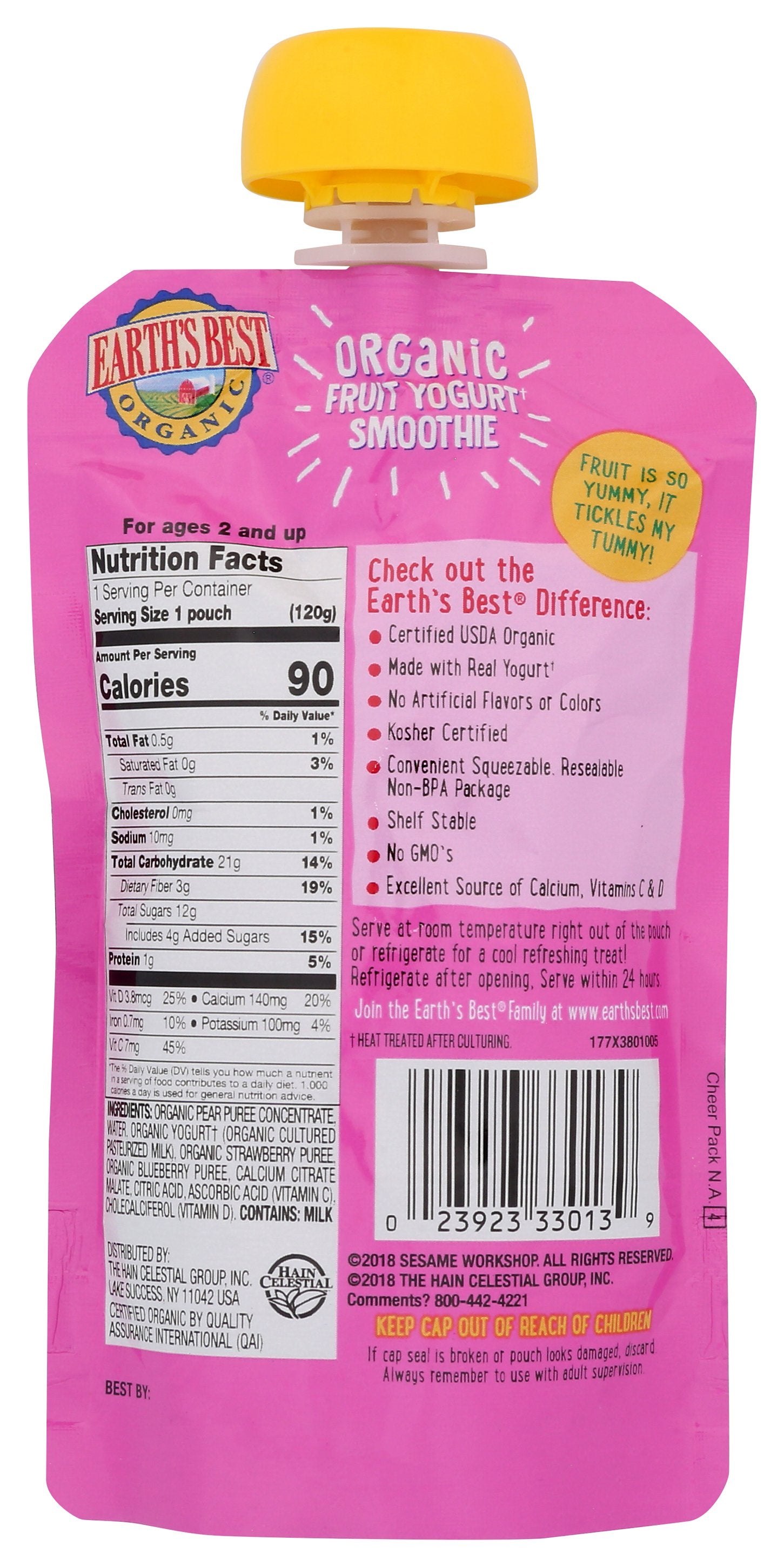 EARTHS BEST SMOOTHIE MIX BRY SST - Case of 12